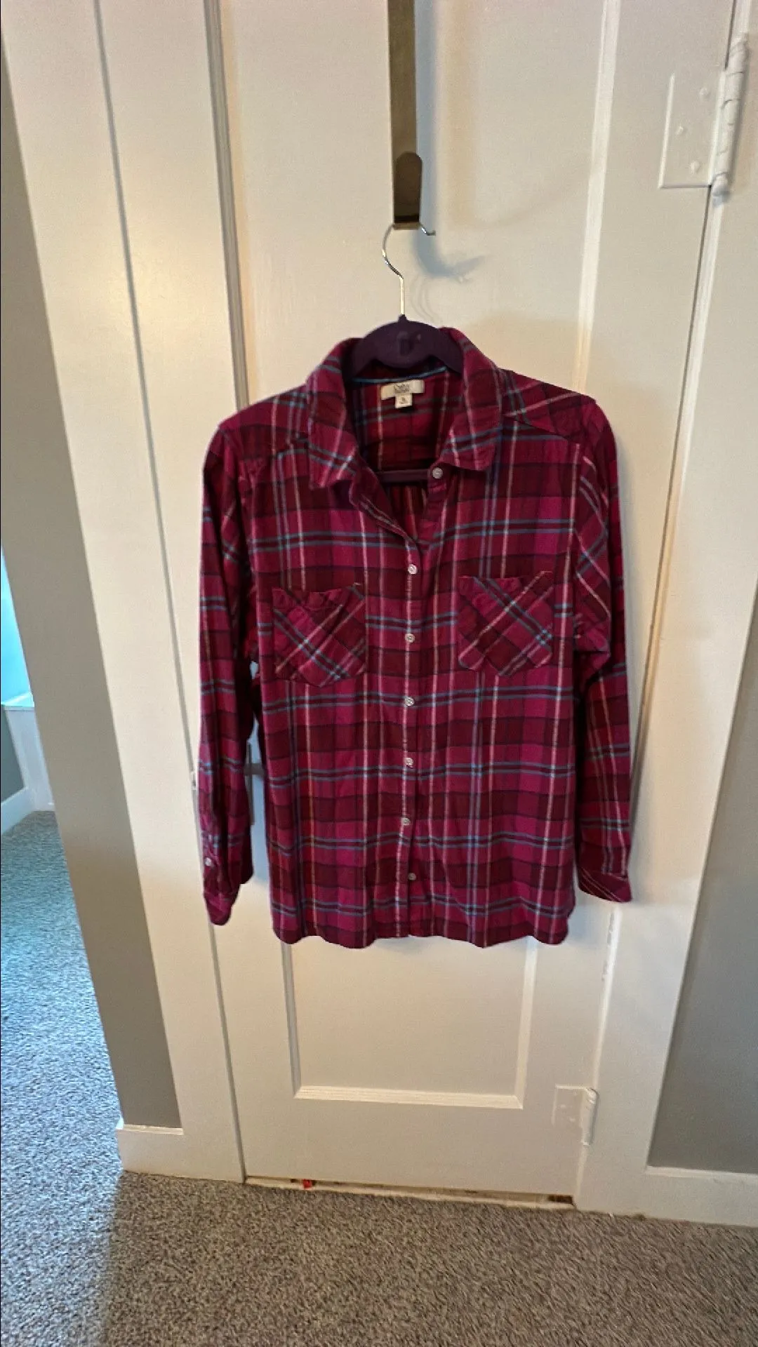 Product image for Maroon flannel