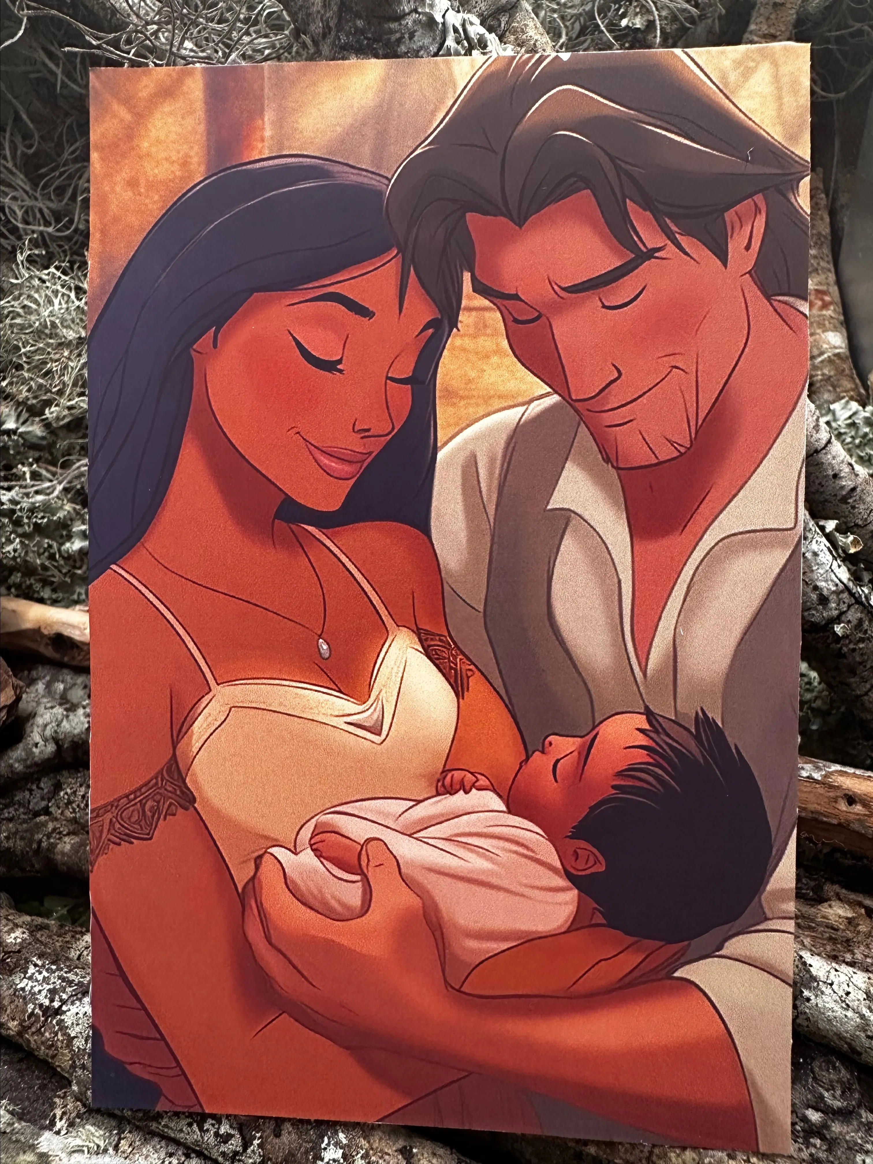 Product image for OHANA artwork HANDMADE by me POST CARDS