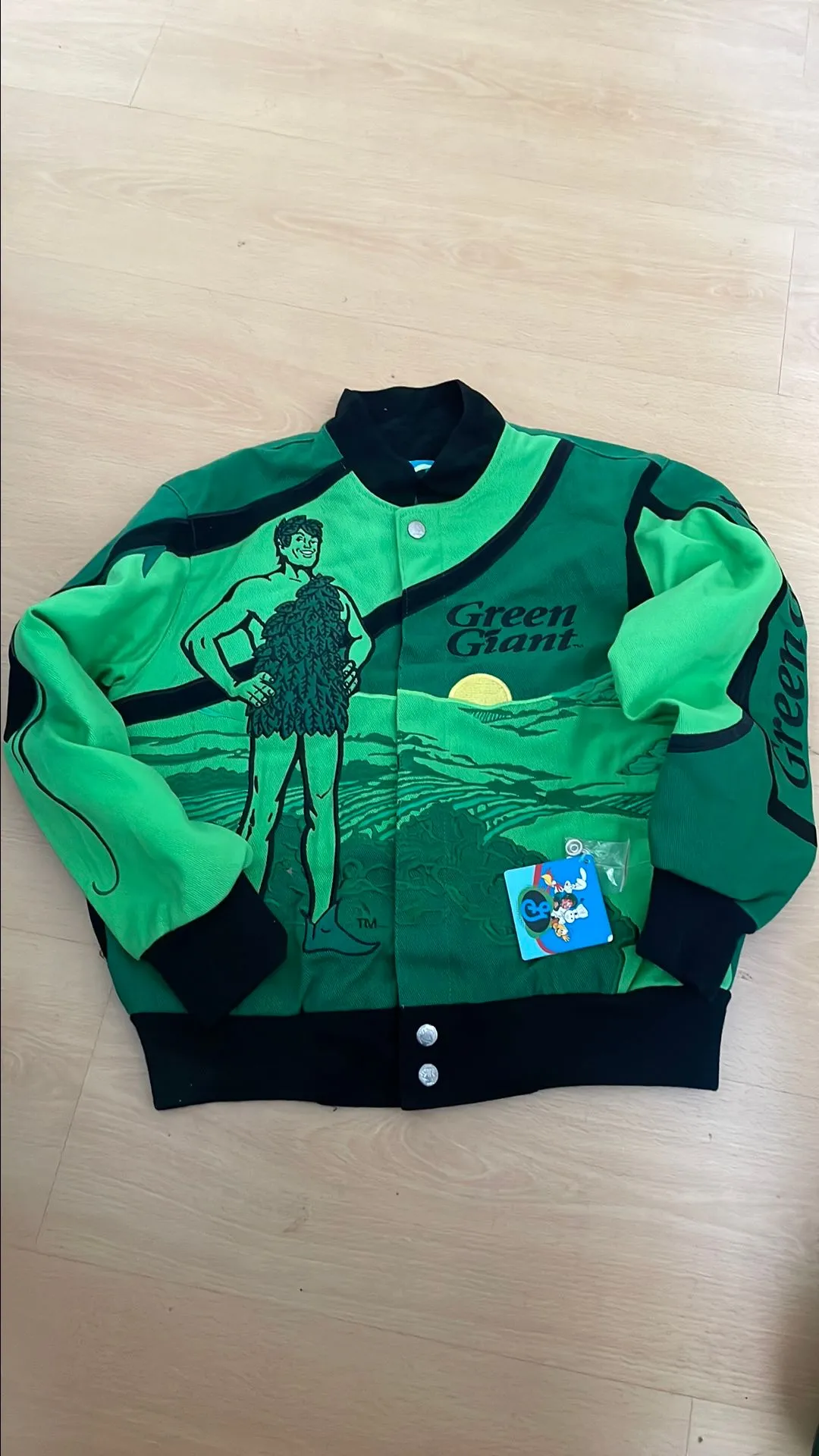 Product image for JOLLY GREEN GIANT NASCAR JACKET YOUTH 19x21 NWT