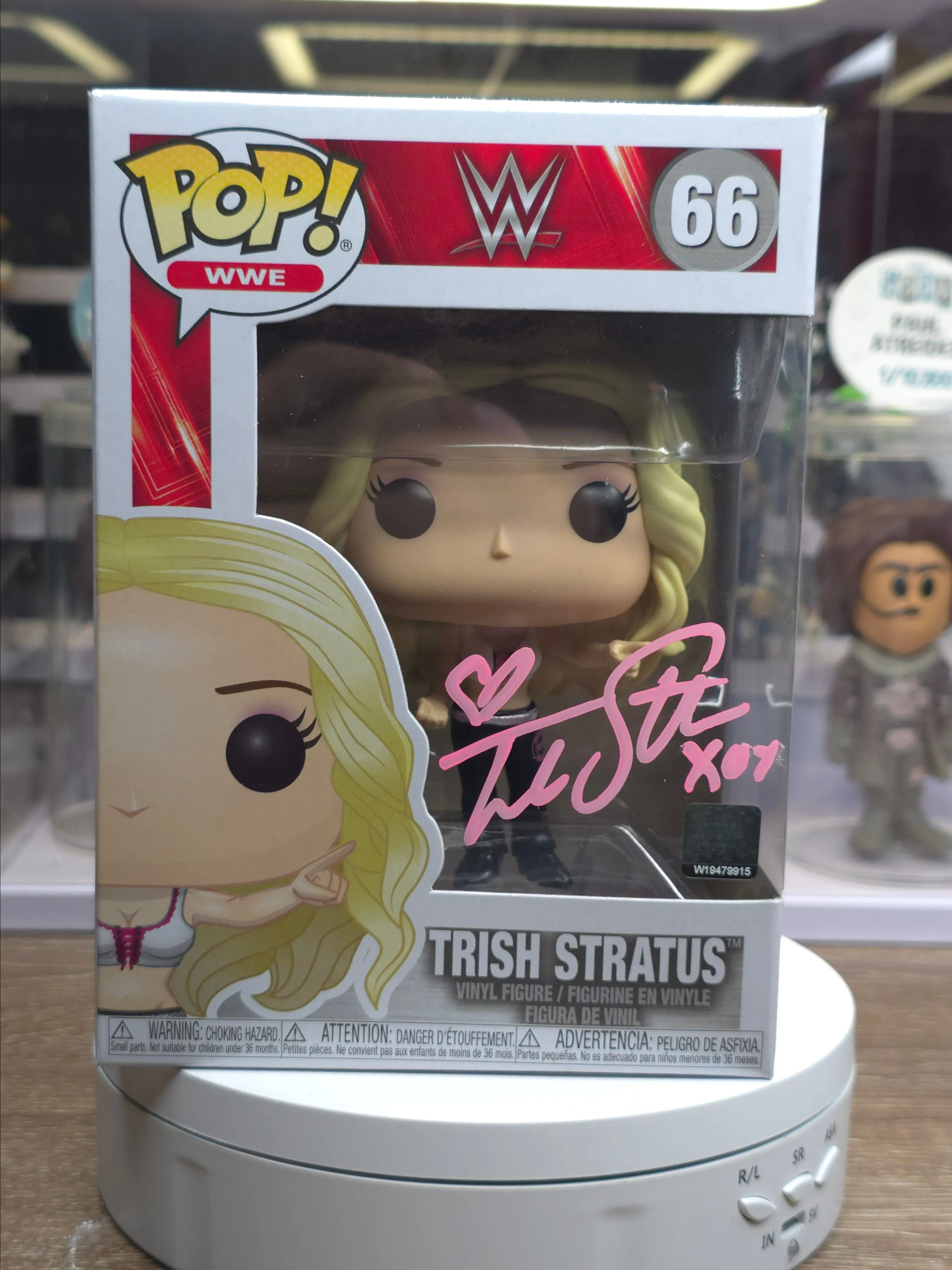 Product image for 66 Trish Stratus (WWE) Signed by Trish Stratus Funko Pop