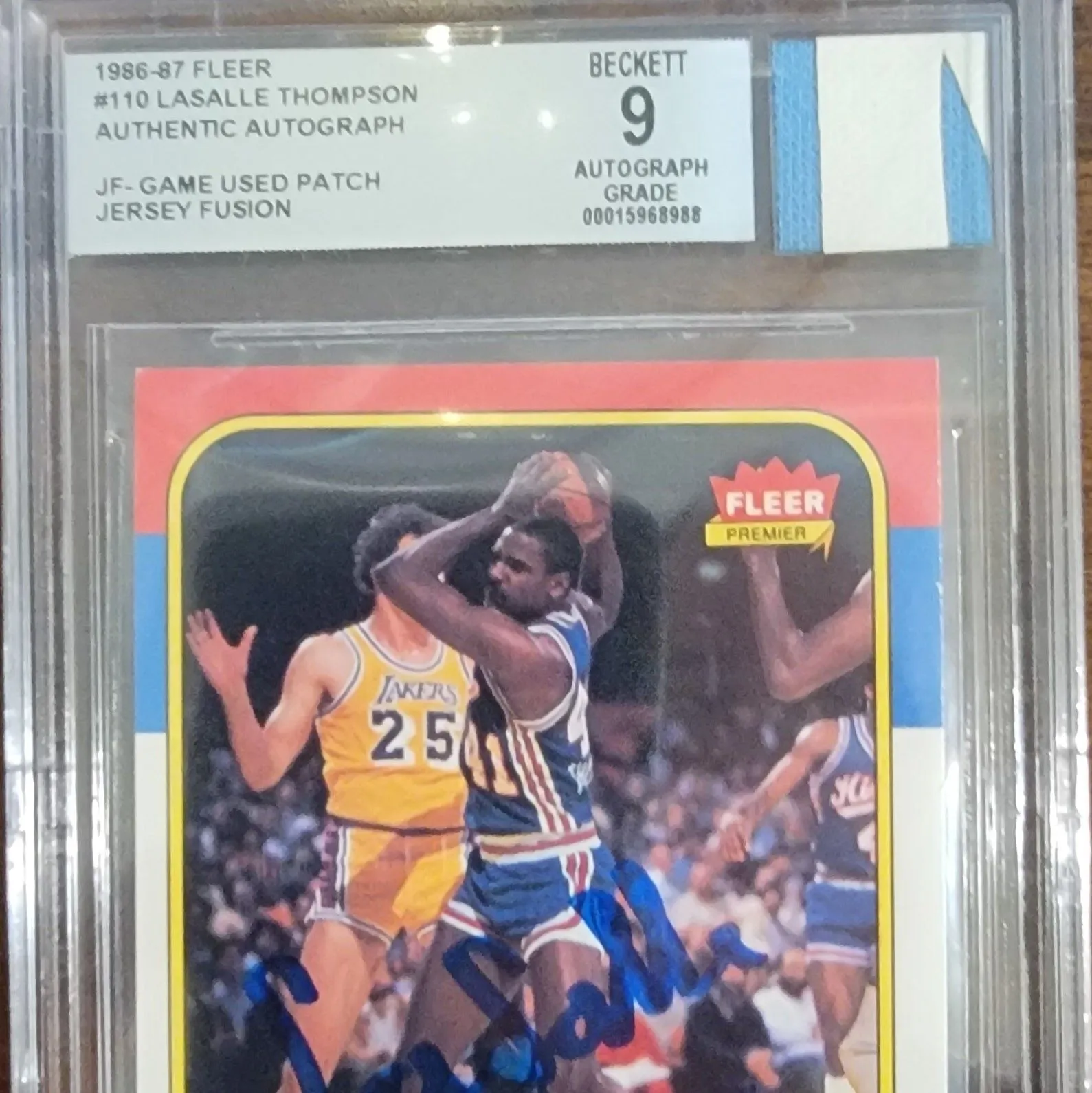 Product image for 1986 LaSalle Thompson game used patch auto RC