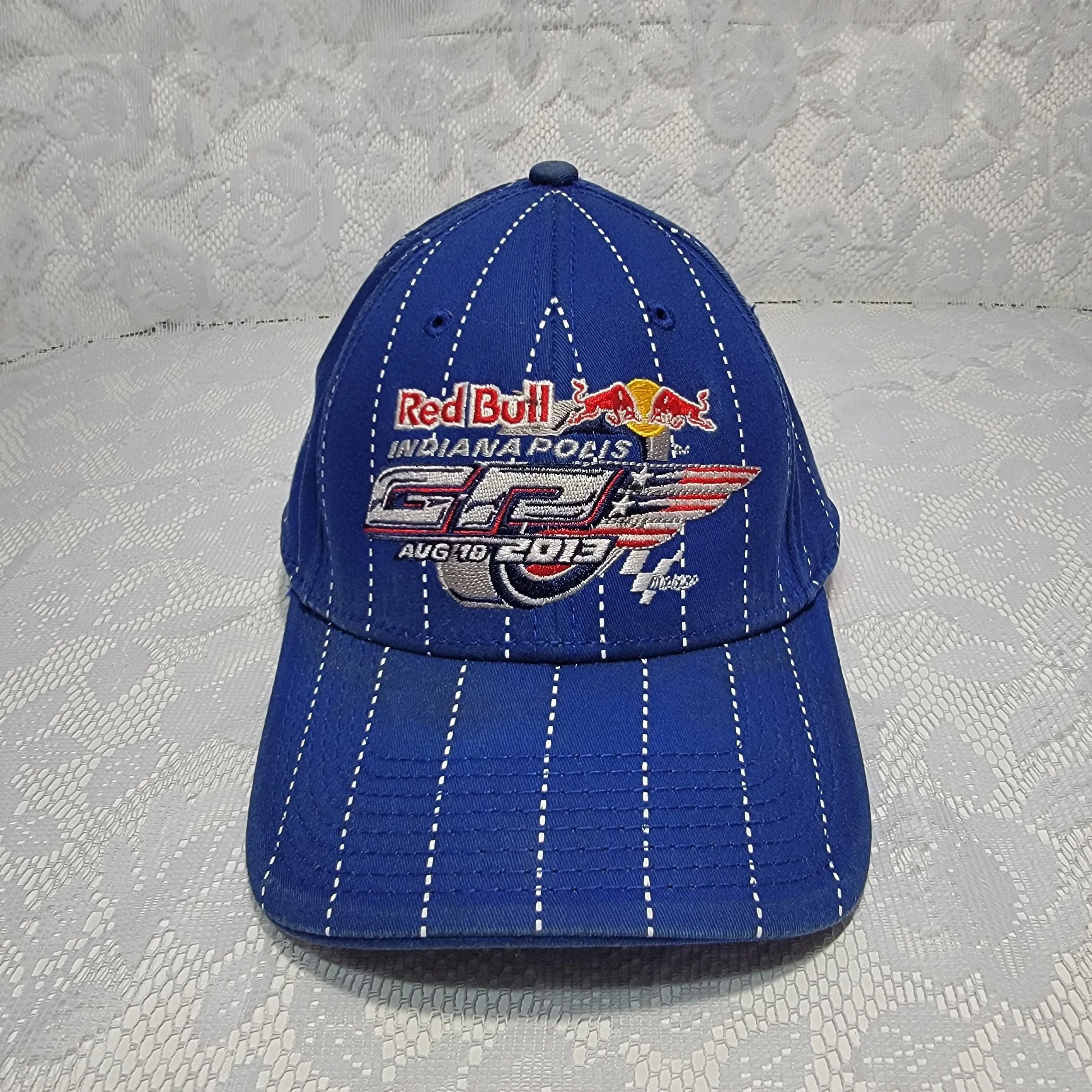 Product image for Indianapolis Grand Prix 2013 GP Motorcycle Racing Red Bull OSFM Blue Hat Cap