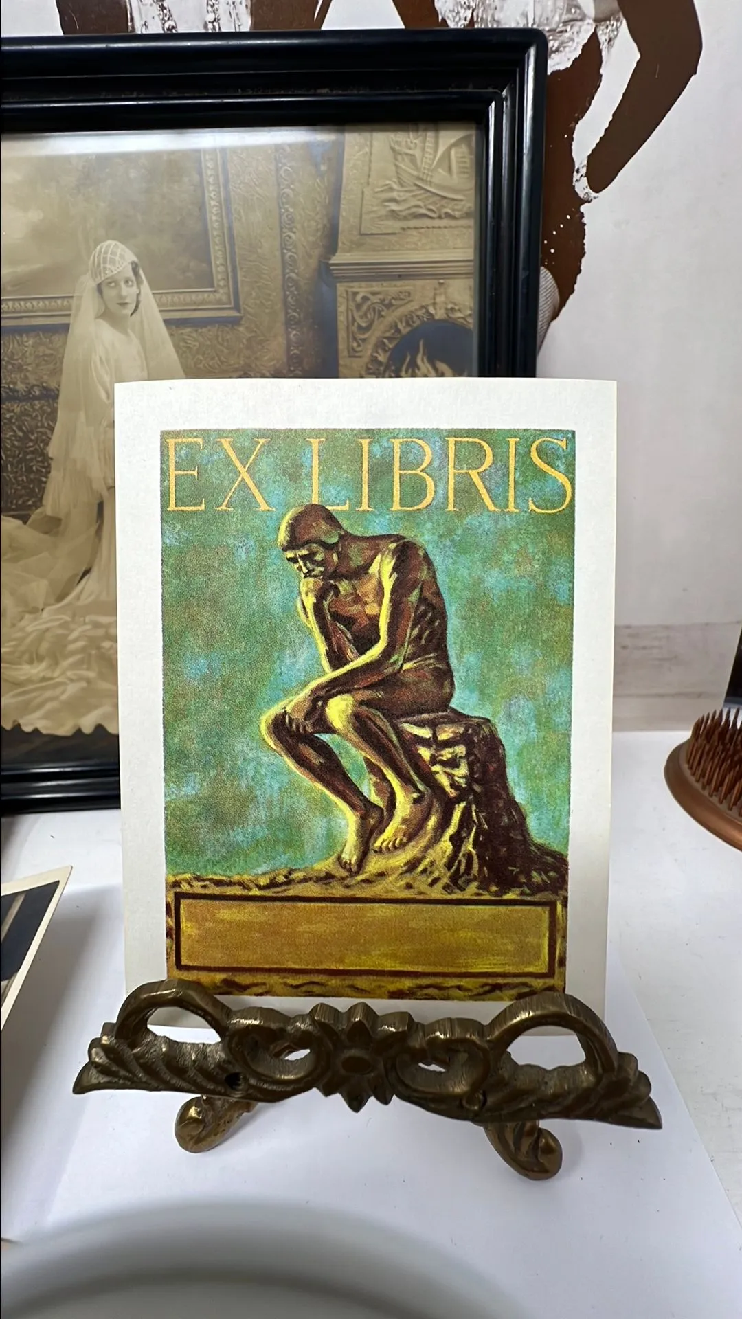 Product image for One (1) thinking man bookplate