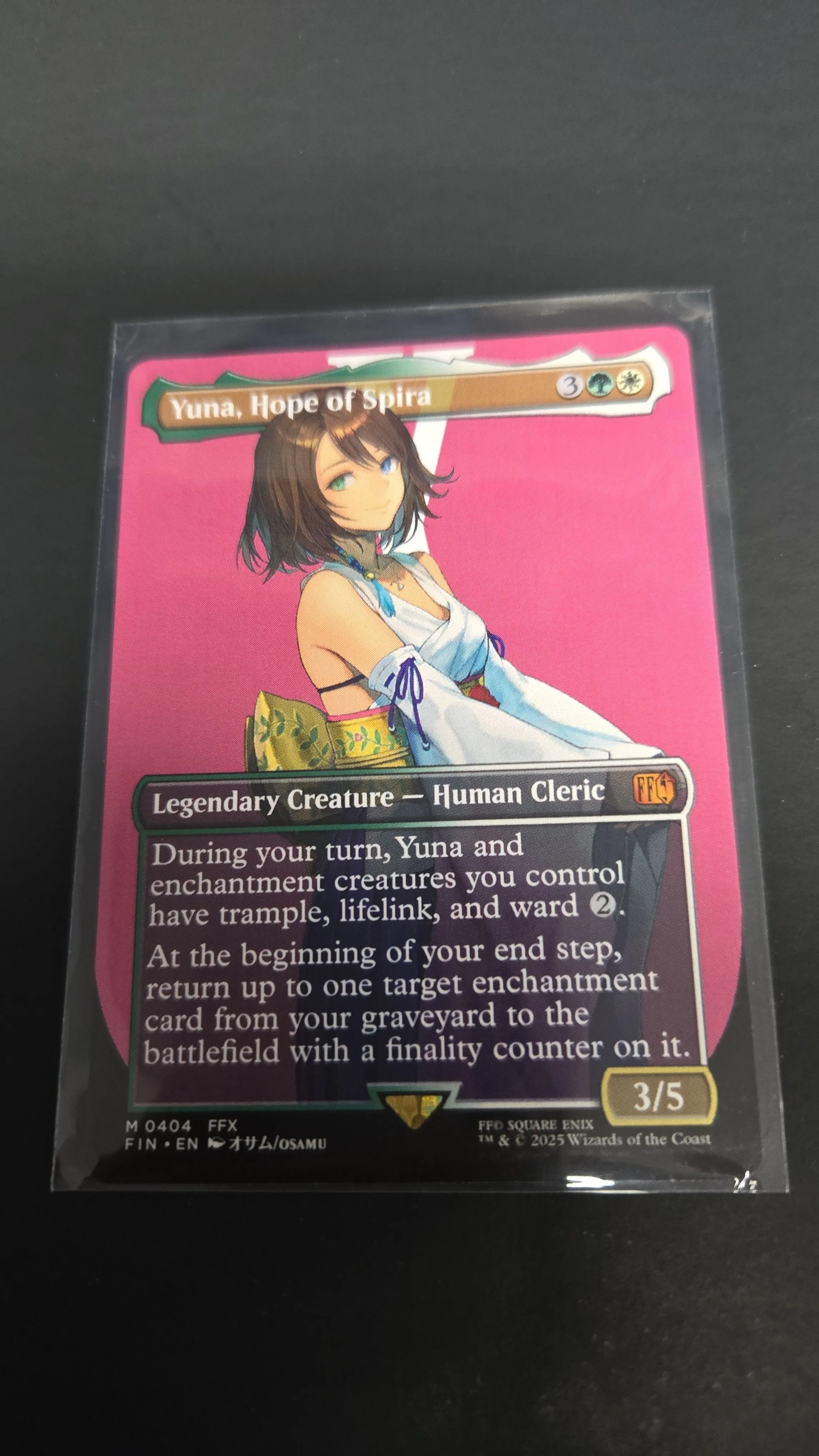 Product image for mtg Final fantasy  -  Borderless Yuna Hope of Spira