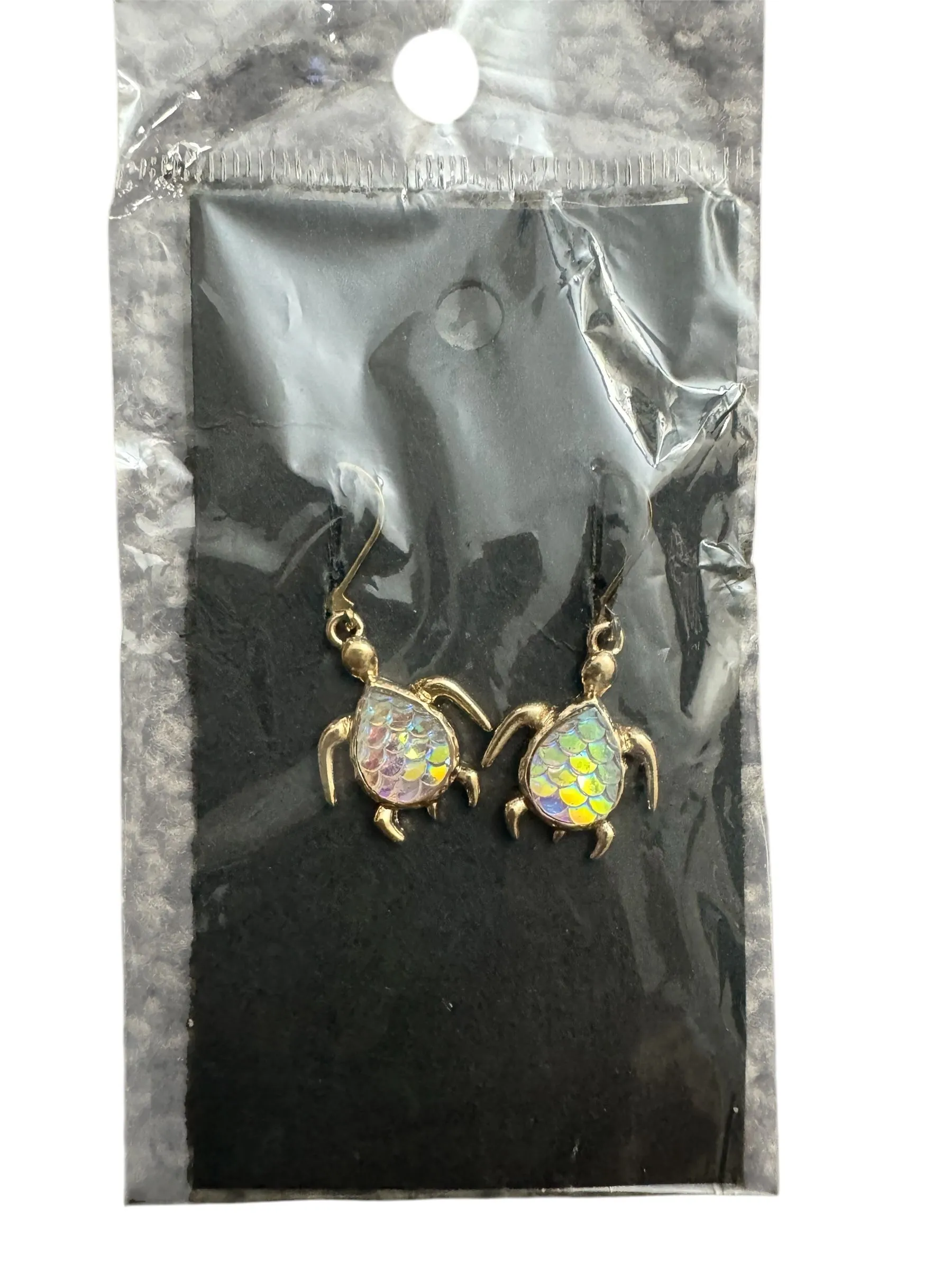Product image for Sea Turtle Iridescent Earrings