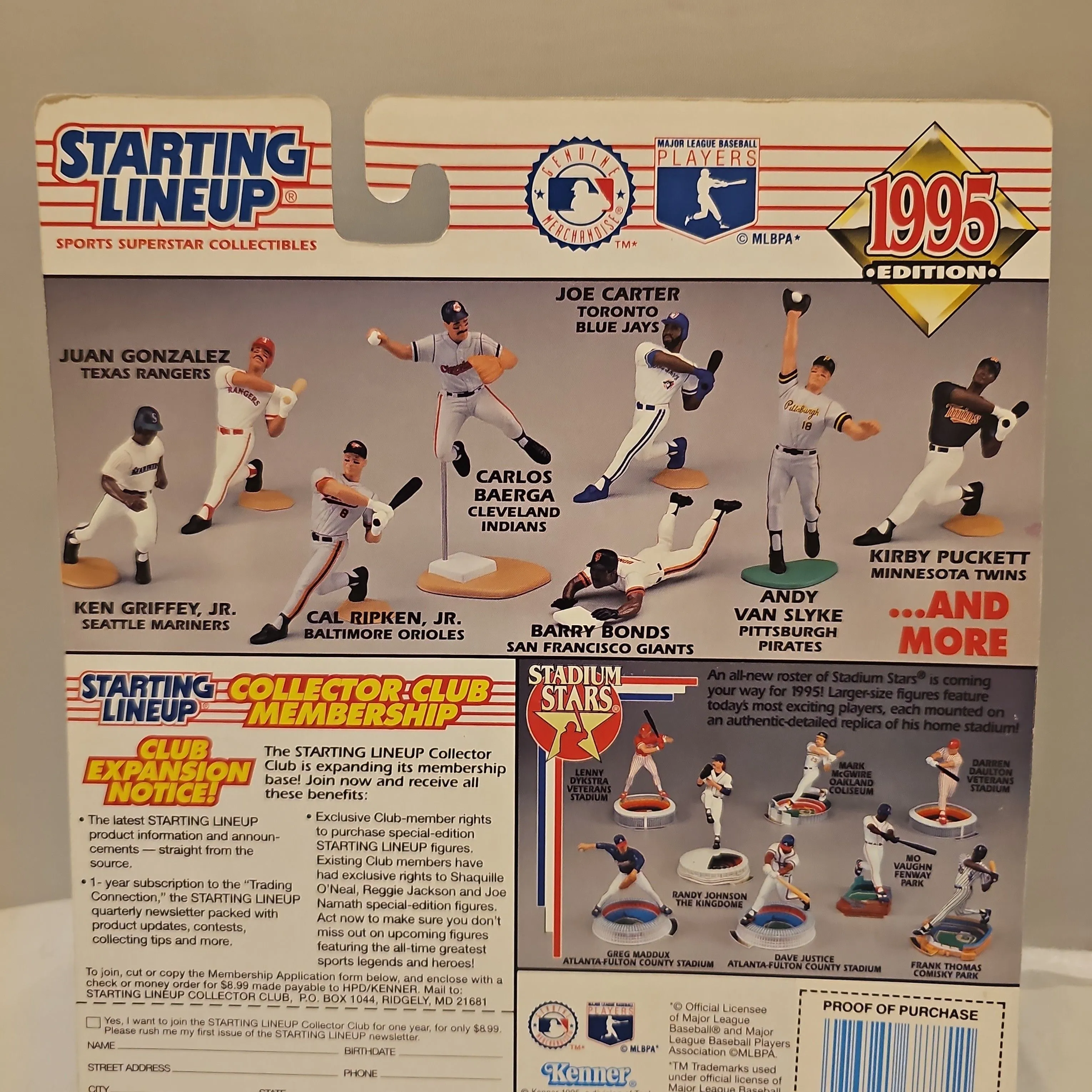 Product image for 1995 Edition Starting Lineup Cal Ripken, Jr.