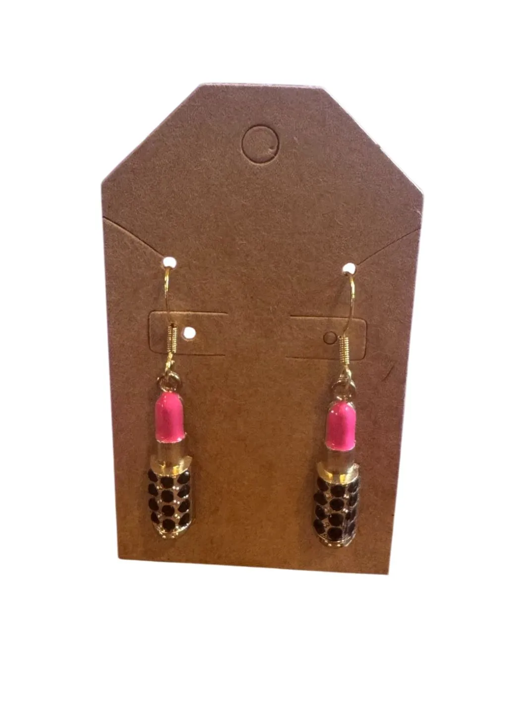 Product image for Novelty Earrings Lipstick #1