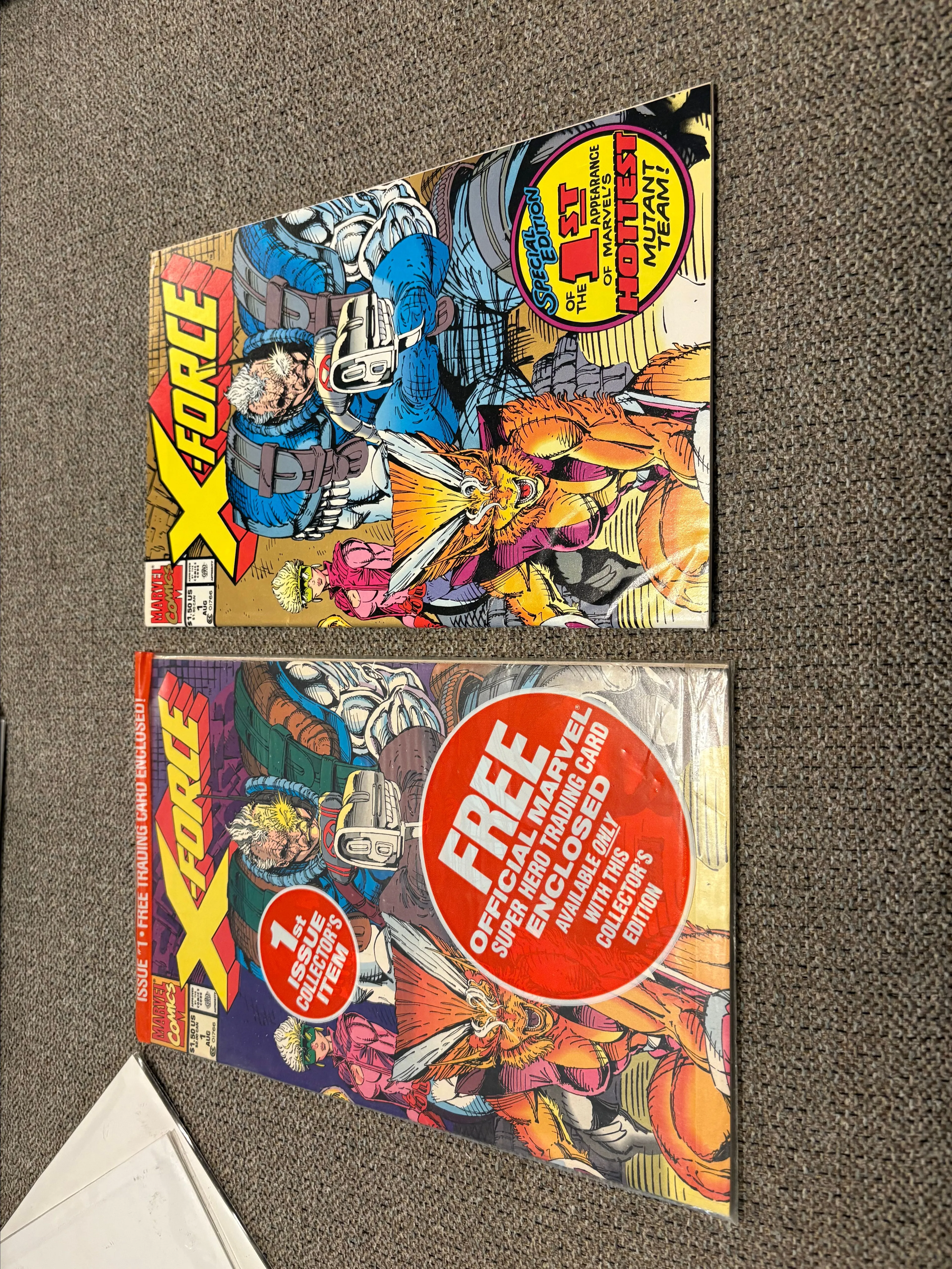 Product image for X-FORCE #1 Marvel Comics 2nd print SPECIAL EDITION 1991 & 1st print Lot 2 Comics.