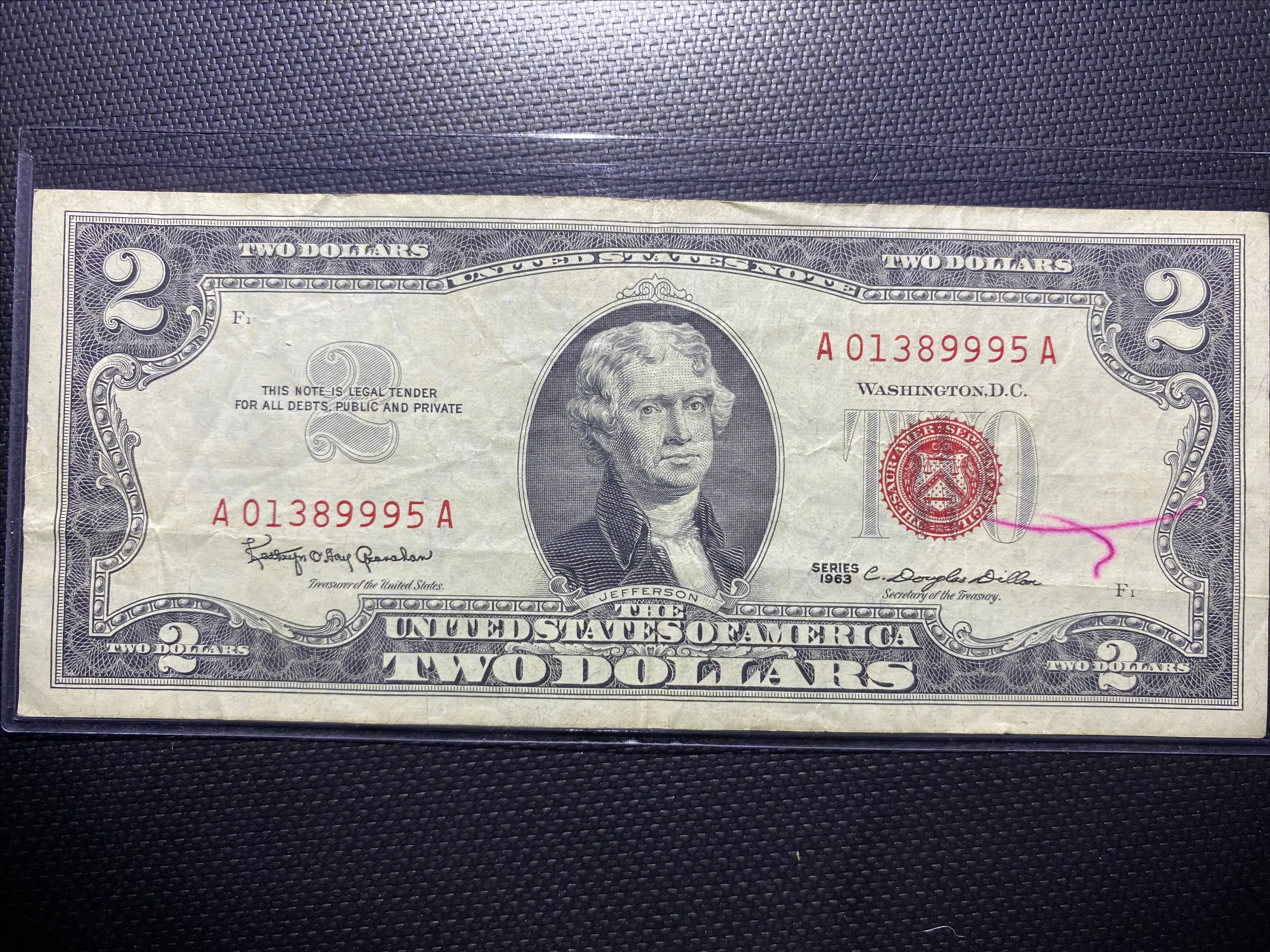 Product image for 1963 $2 Red Note