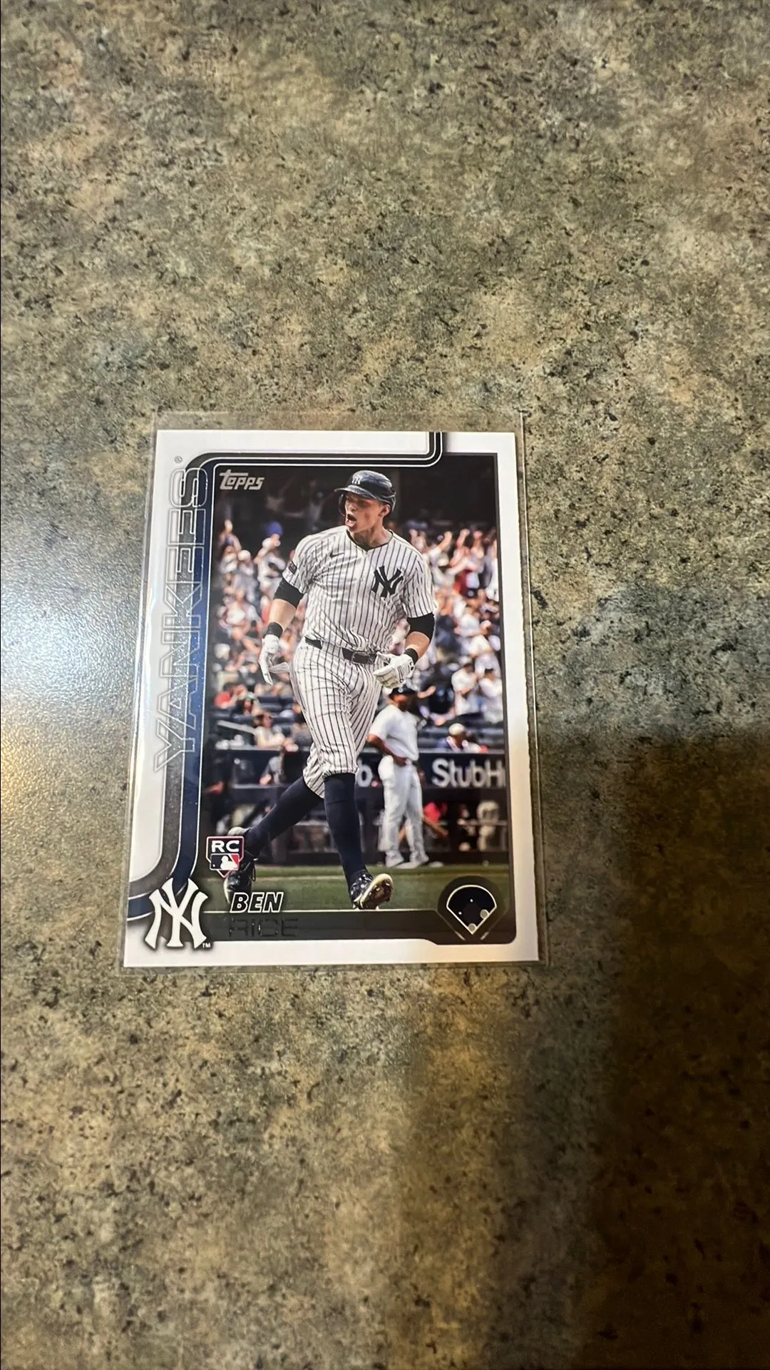 Product image for Topps 2025 Ben Rice Rookie Card
