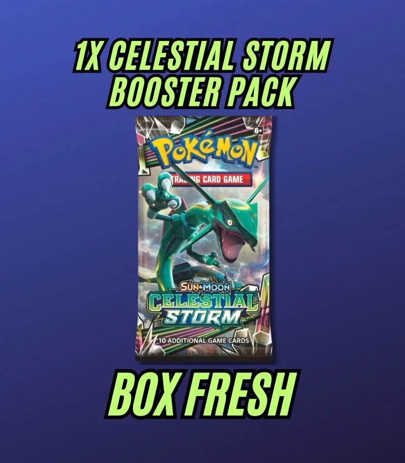 Celestial Storm (Box Fresh) Booster Pack  Whatnot: Shop, Sell, Connect