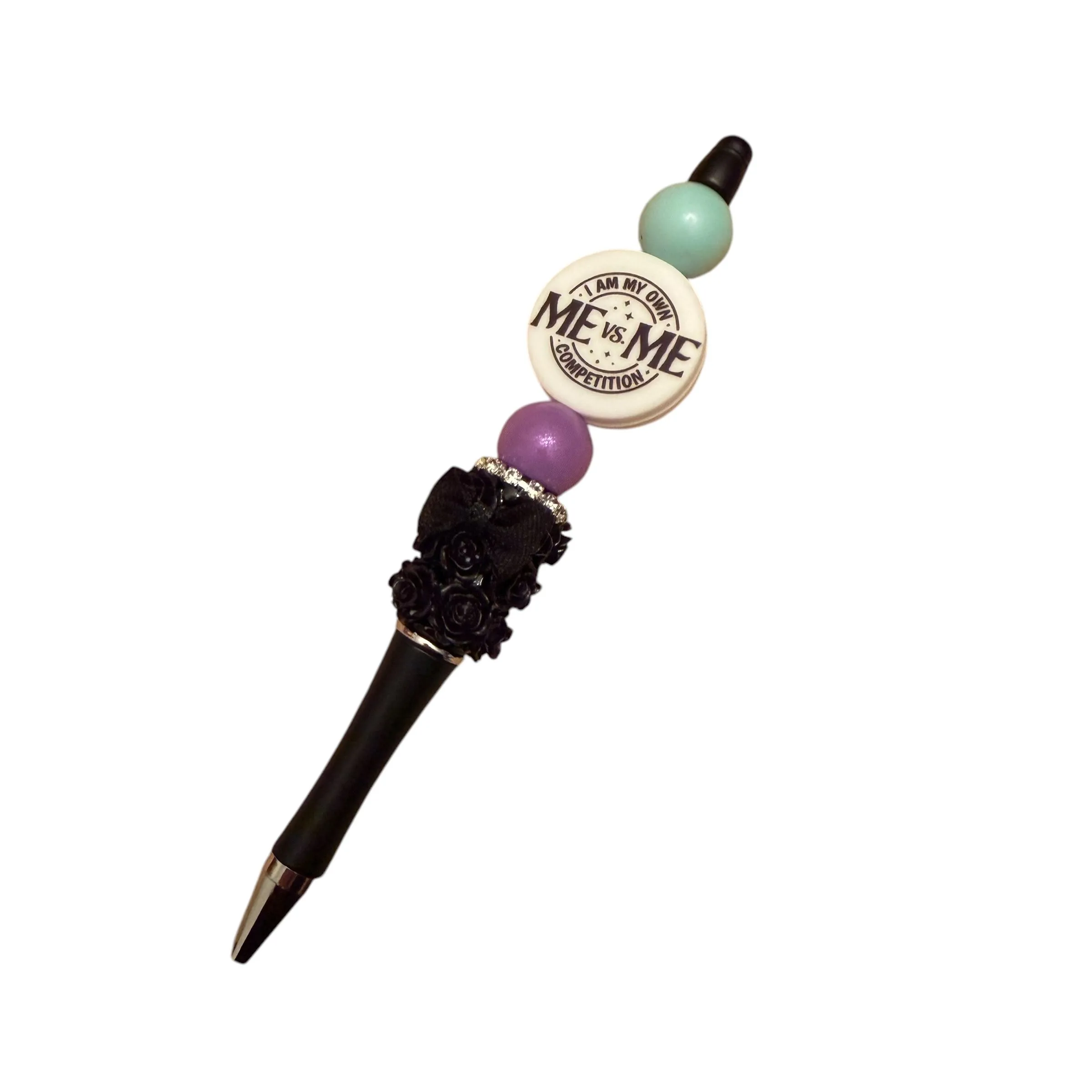 Product image for BIN: "I'm my own competition" Beaded Pen