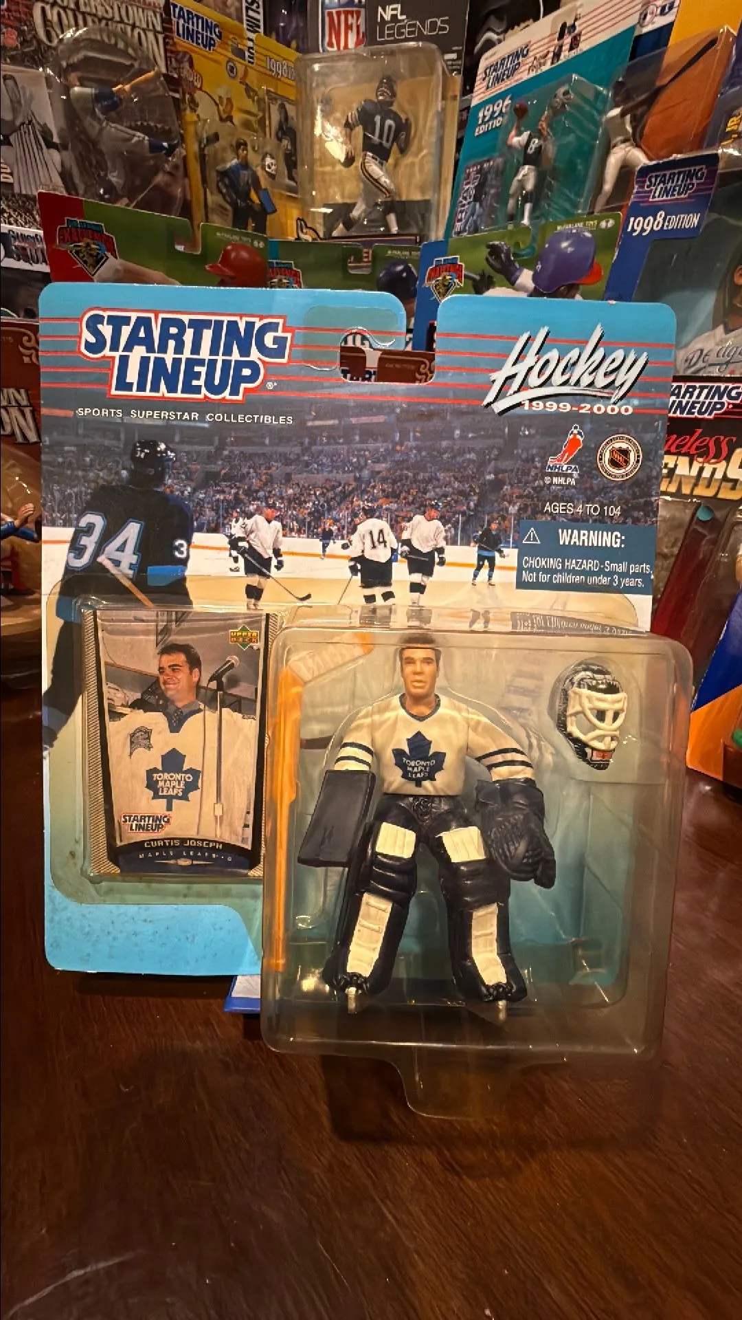Product image for CURTIS JOSEPH #31 Toronto Maple Leafs 1999-2000 Hasbro Starting Lineup