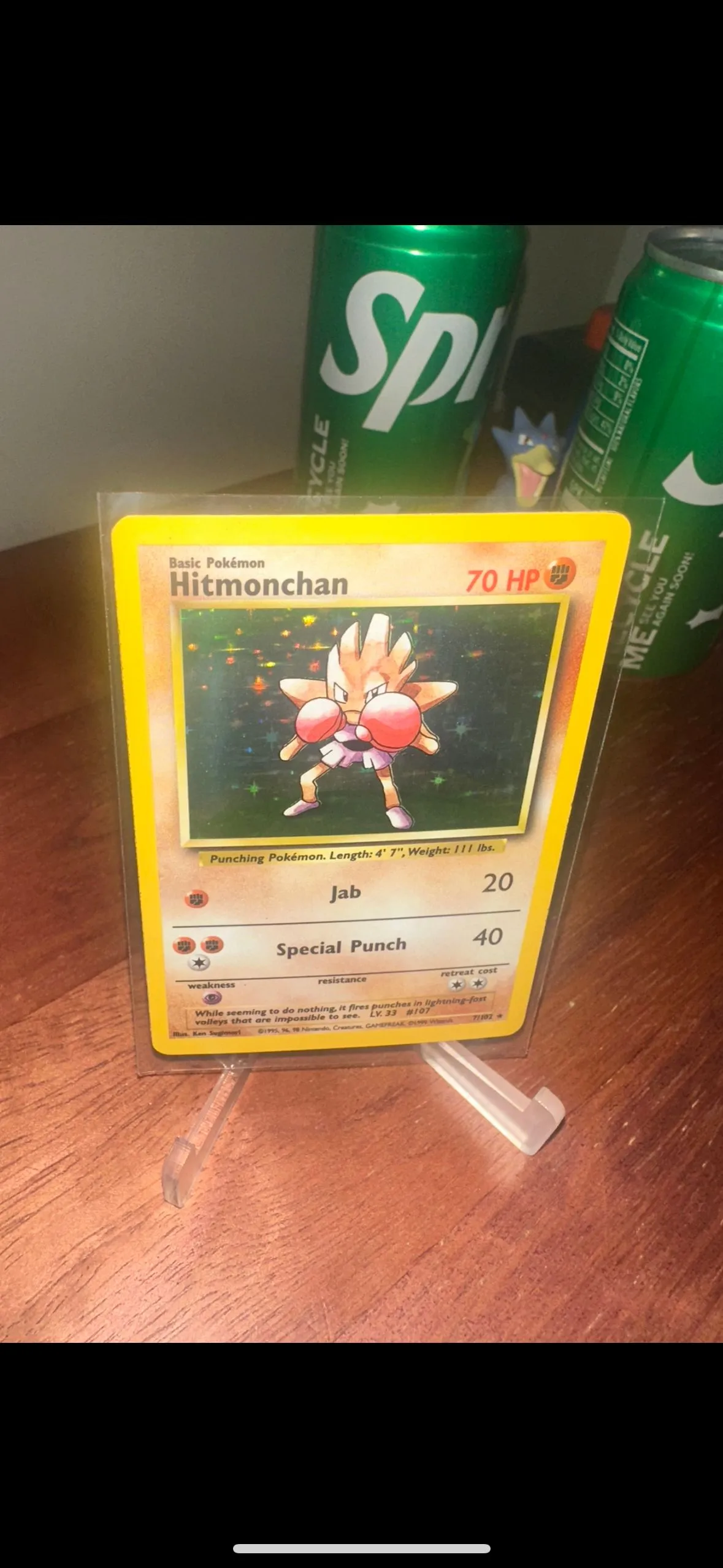 Product image for Hitmonchan English Holo.J🔥LP-/LP