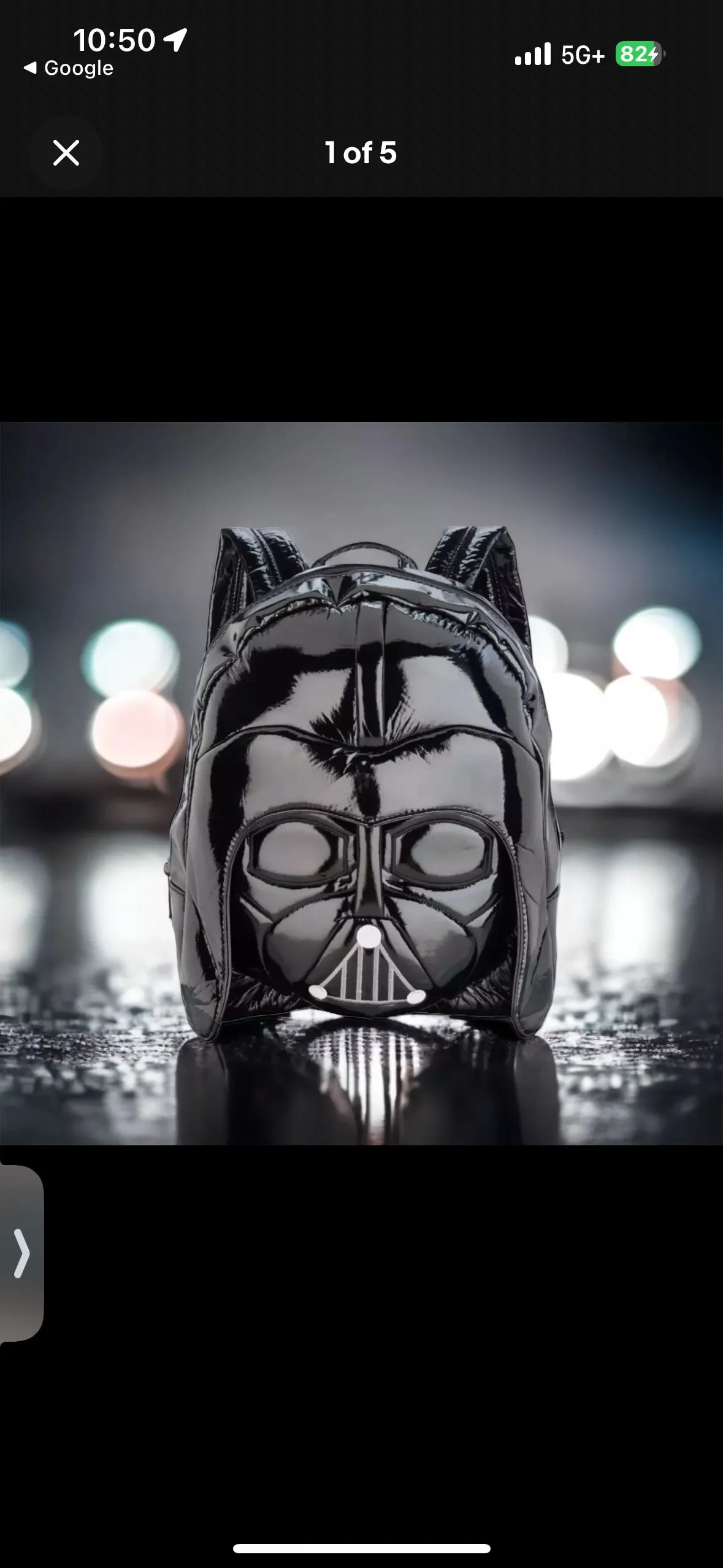 Product image for Disney Park Black Darth Vader Backpack NWT