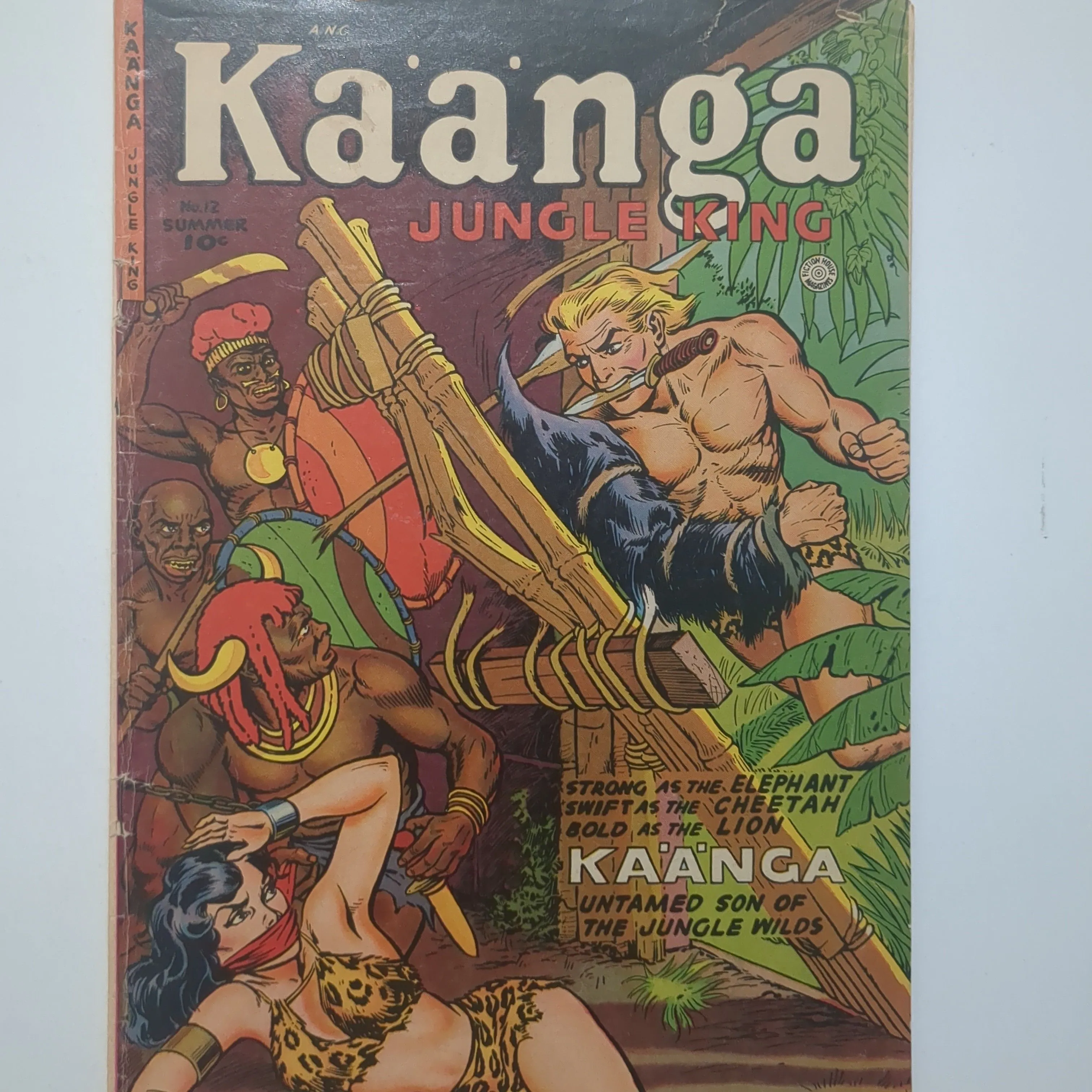 Product image for Kaanga #12 (1952 Fiction House) VG- 3.5 Bondage cover 