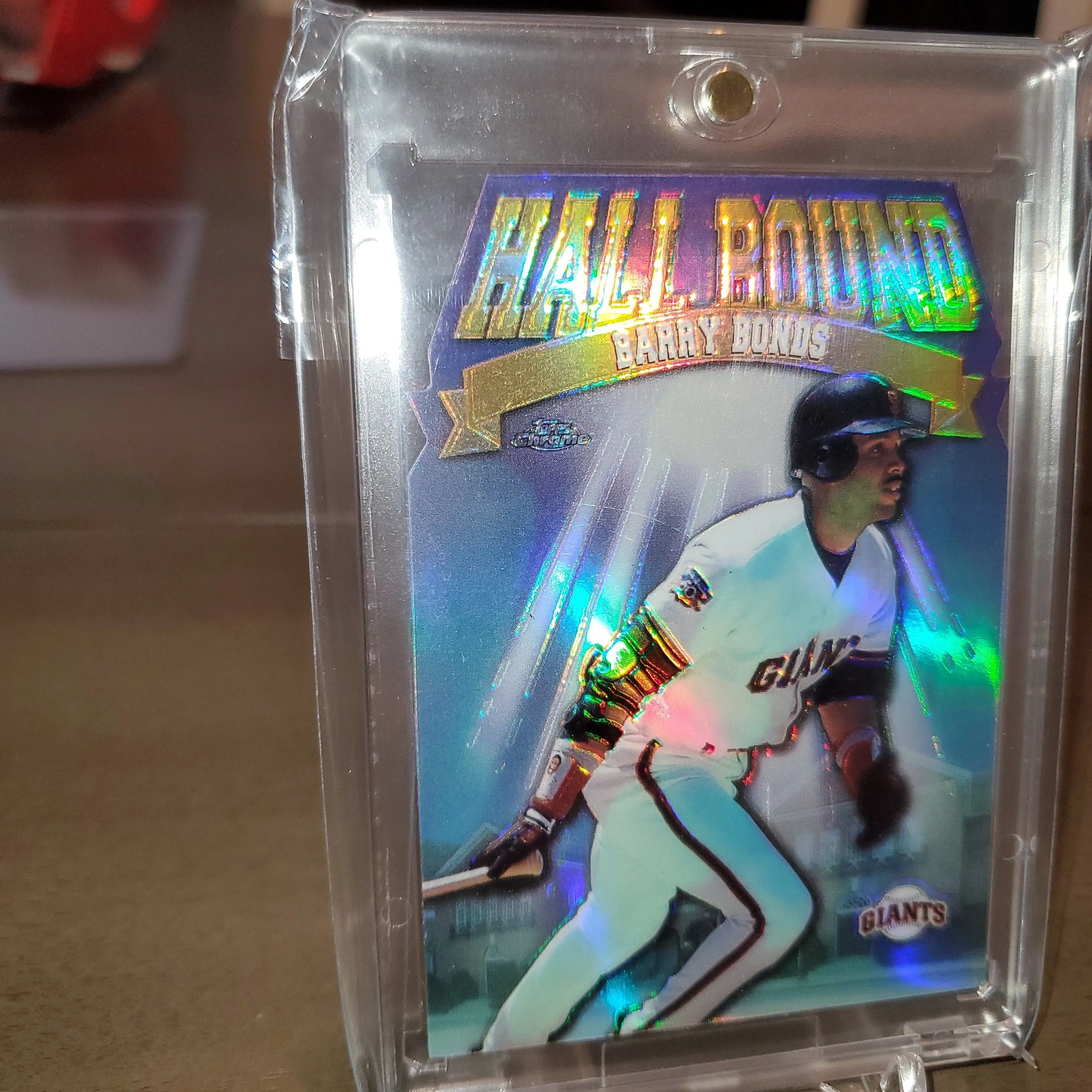 Product image for 1998 Topps Chrome REFRACTOR Barry Bonds Hall Bound Die Cut Giants ssp