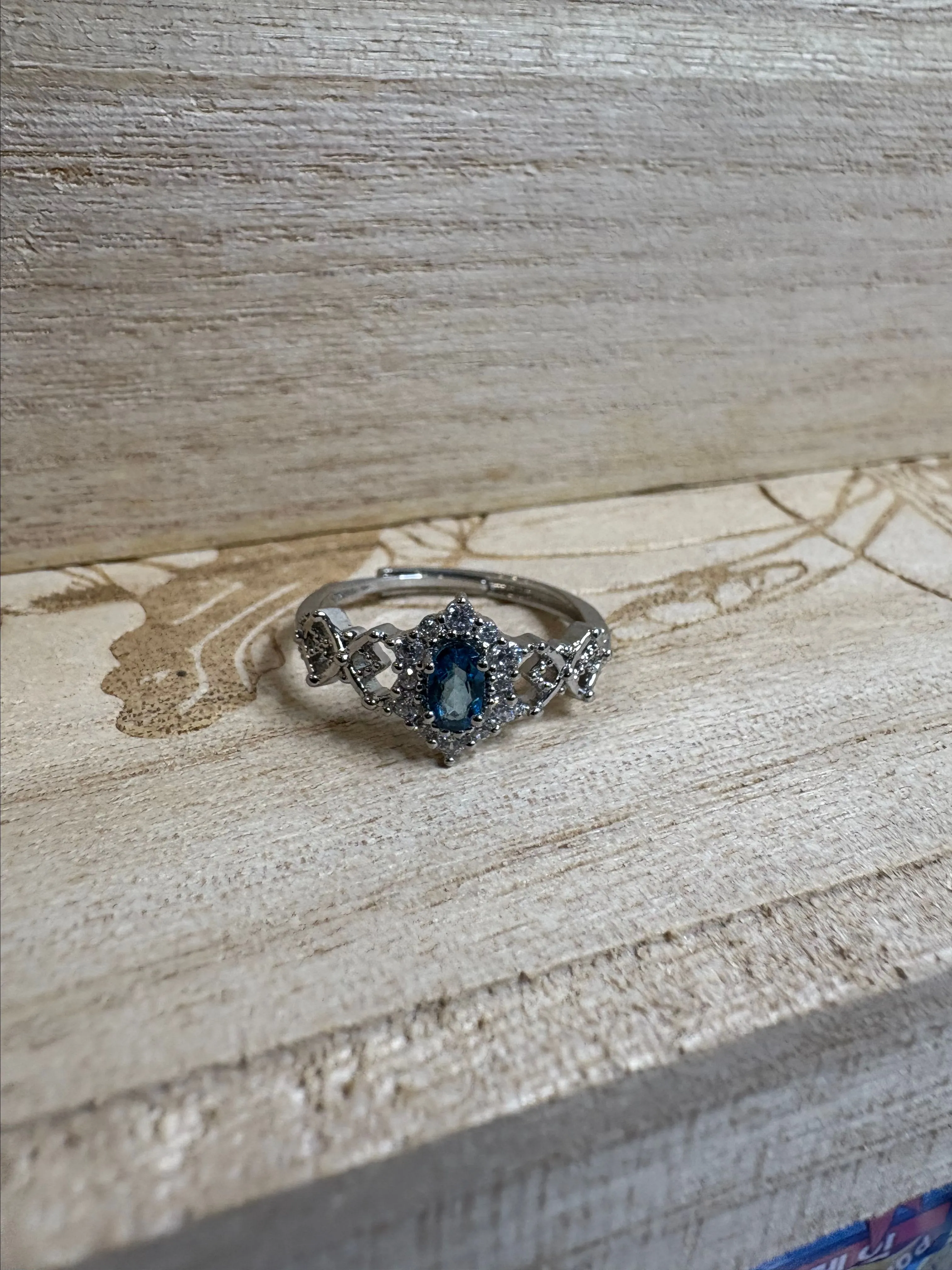Product image for Blue Topaz Silver plated ring