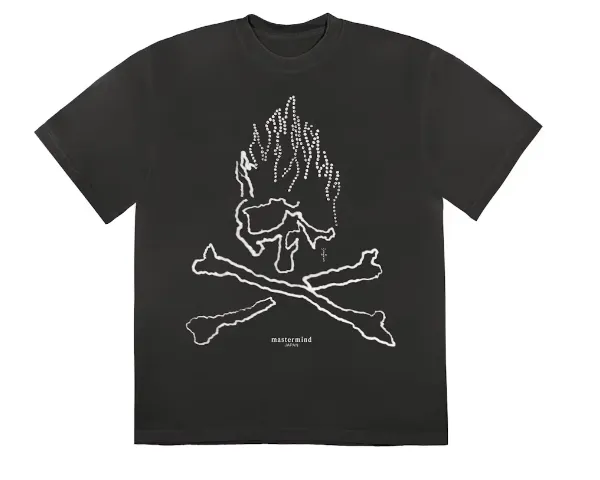 Product image for Travis Scott Cactus Jack x Mastermind Skull Tee Black size S M L XL XXL