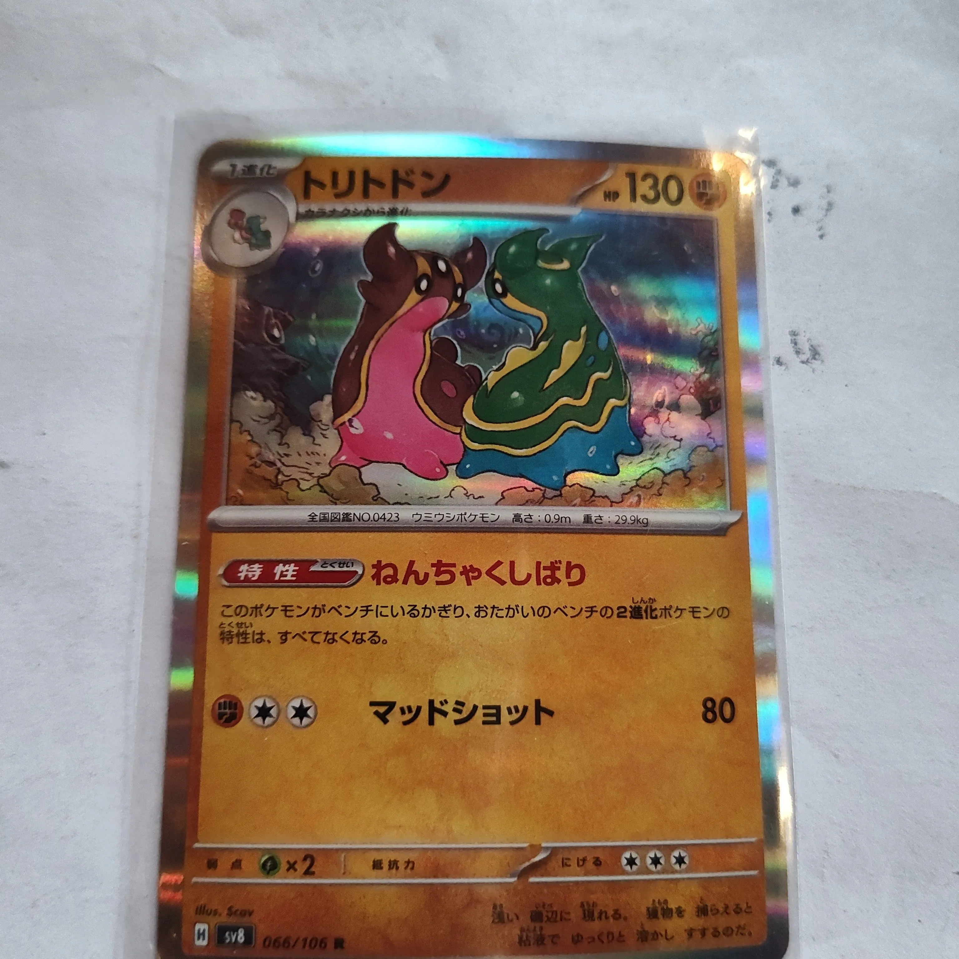 Product image for Pokemon Holo Gastrodon 066/106  Japanese