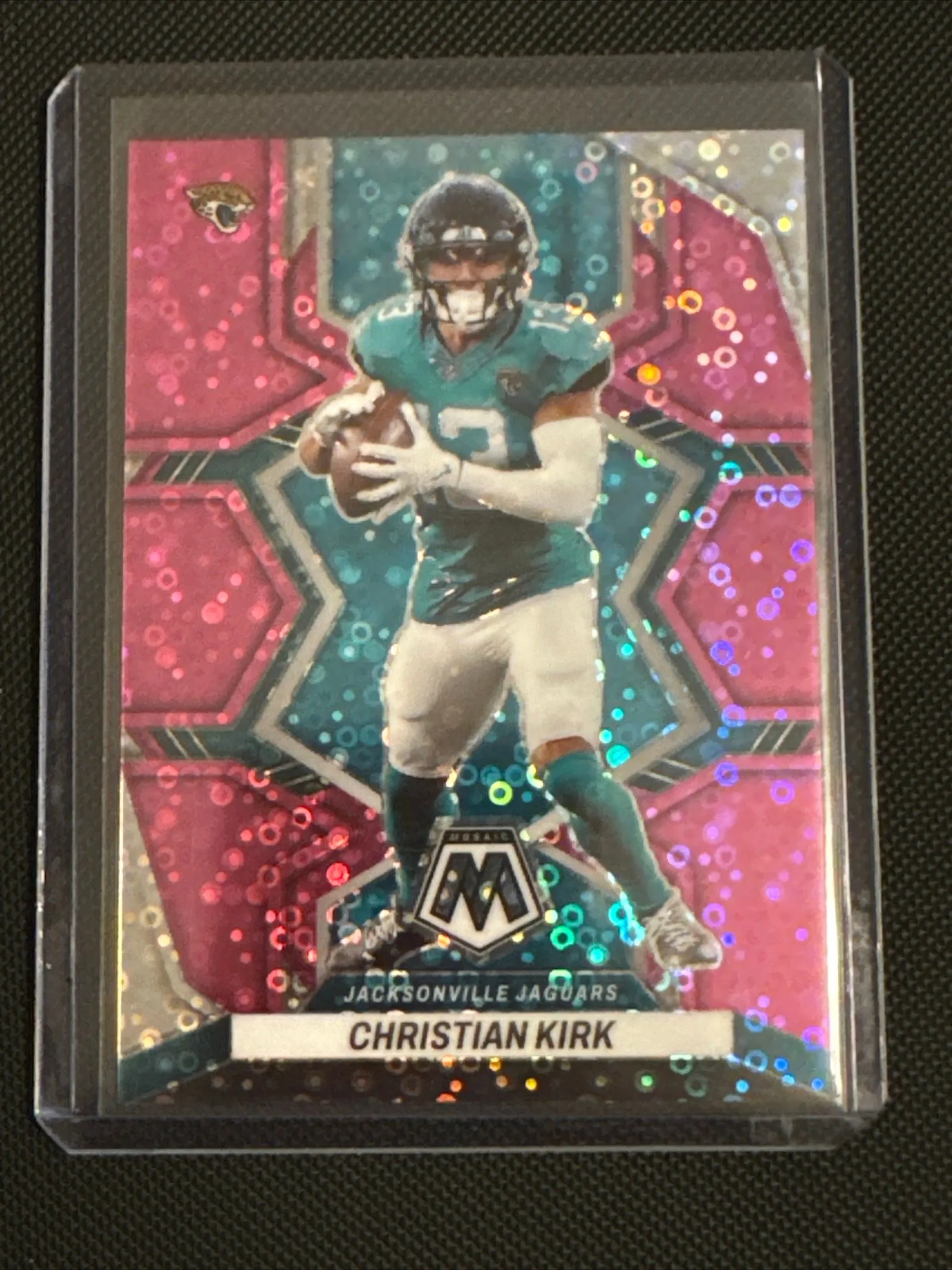Product image for 2022 Mosaic No Huddle Pink Prizm - Christian Kirk /20 - #209 Jacksonville Jaguars