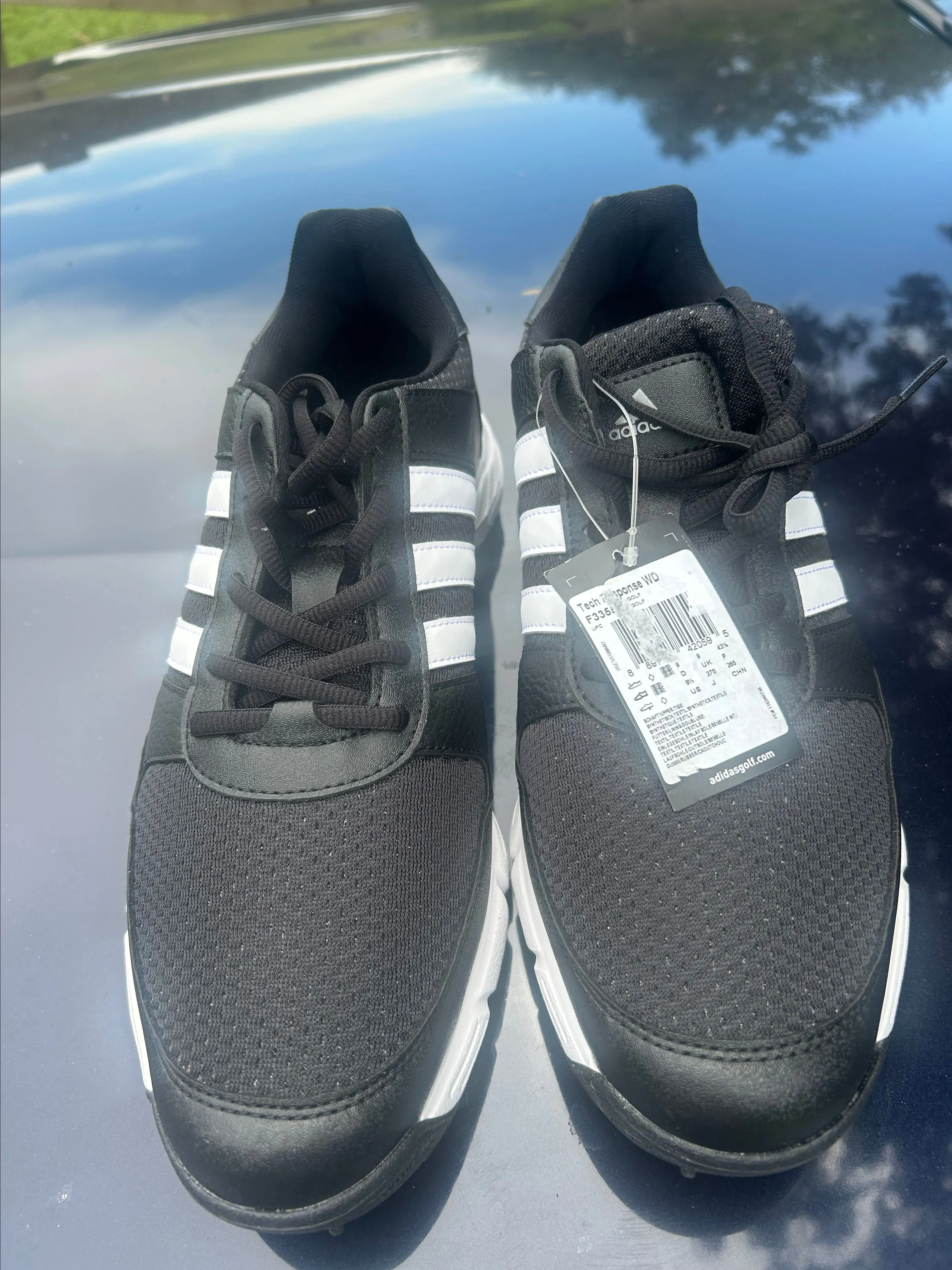 Product image for Adidas Black Tech Response SL 3.0 Golf Shoes Mens Athletic Sneakers