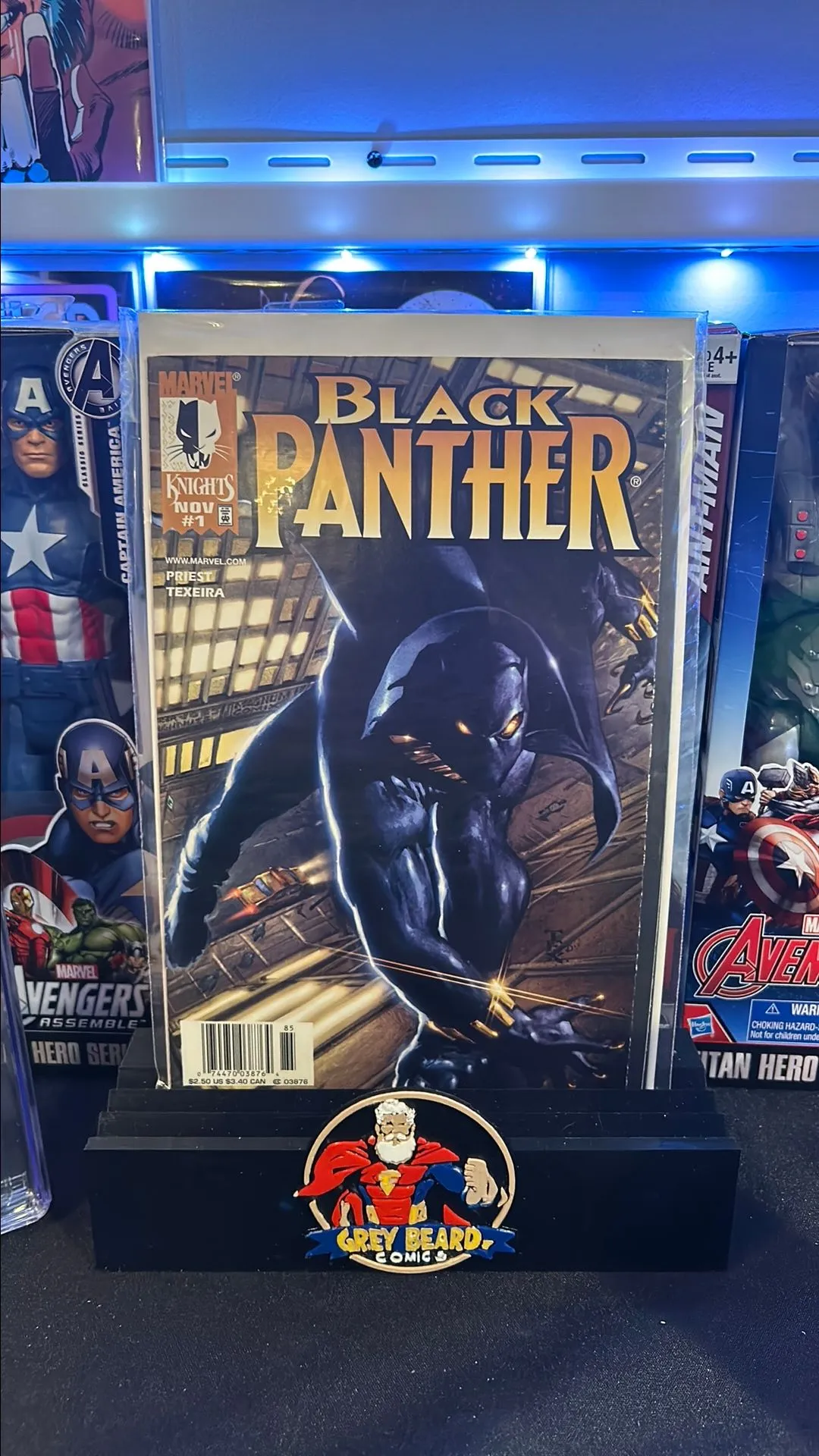 Product image for BLACK PANTHER #1 VOL. 3 HIGH GRADE 1ST APP MARVEL KNIGHTS COMIC BOOK 🚨Newsstand Edition🚨