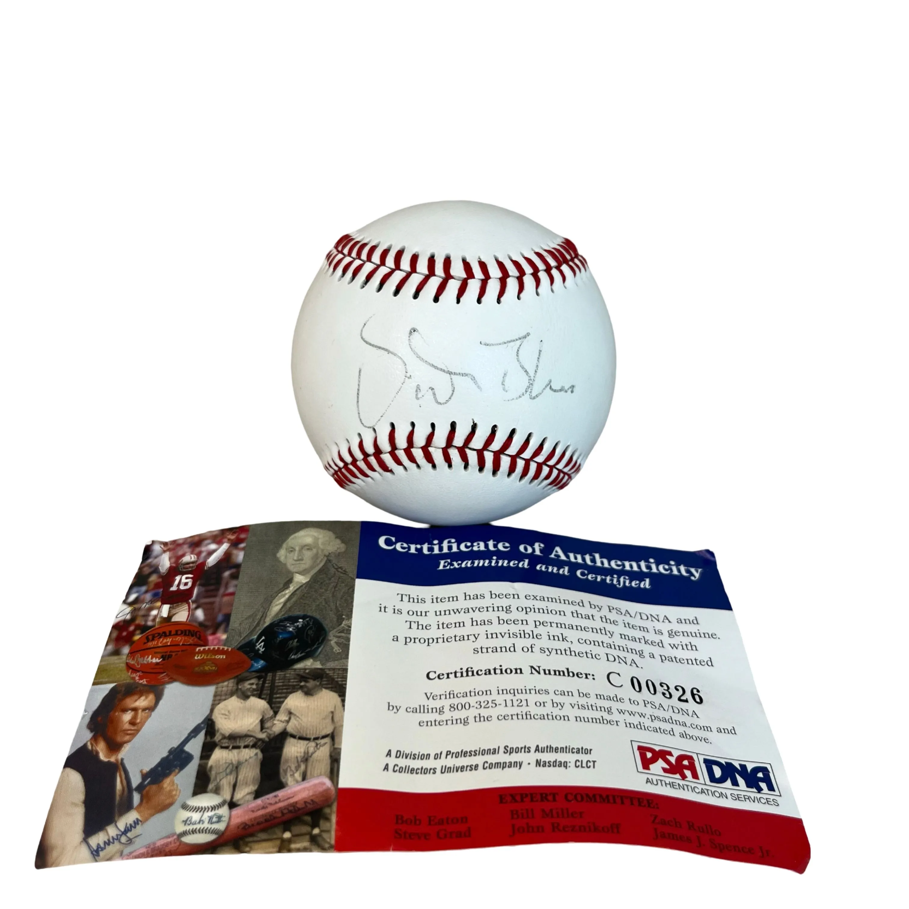 Product image for Certified Vida Blue Autographed Baseball PSA DNA COA