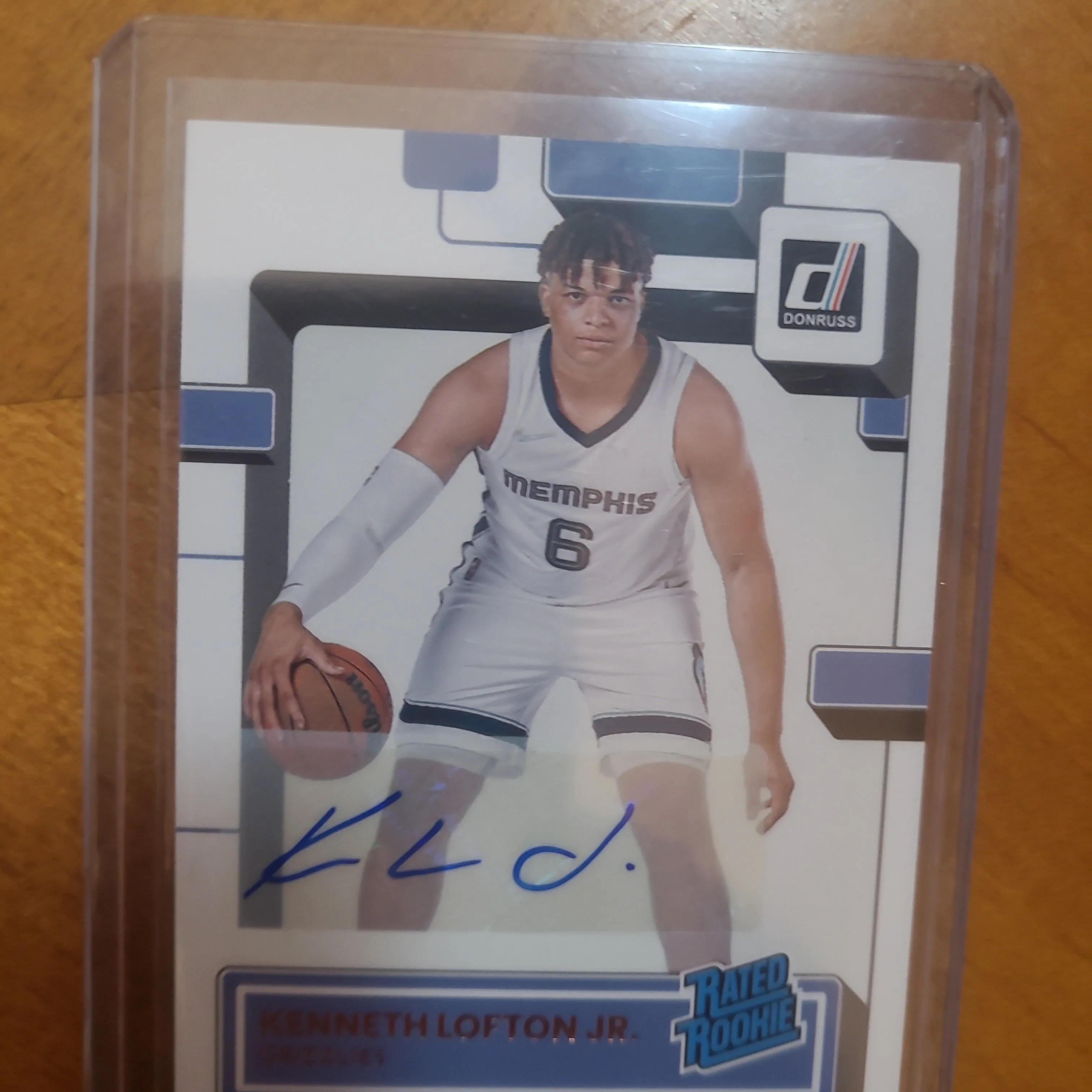 Product image for 2022-23 DonRuss Kenneth Lofton JR No. 250 Rated Rookie Auto