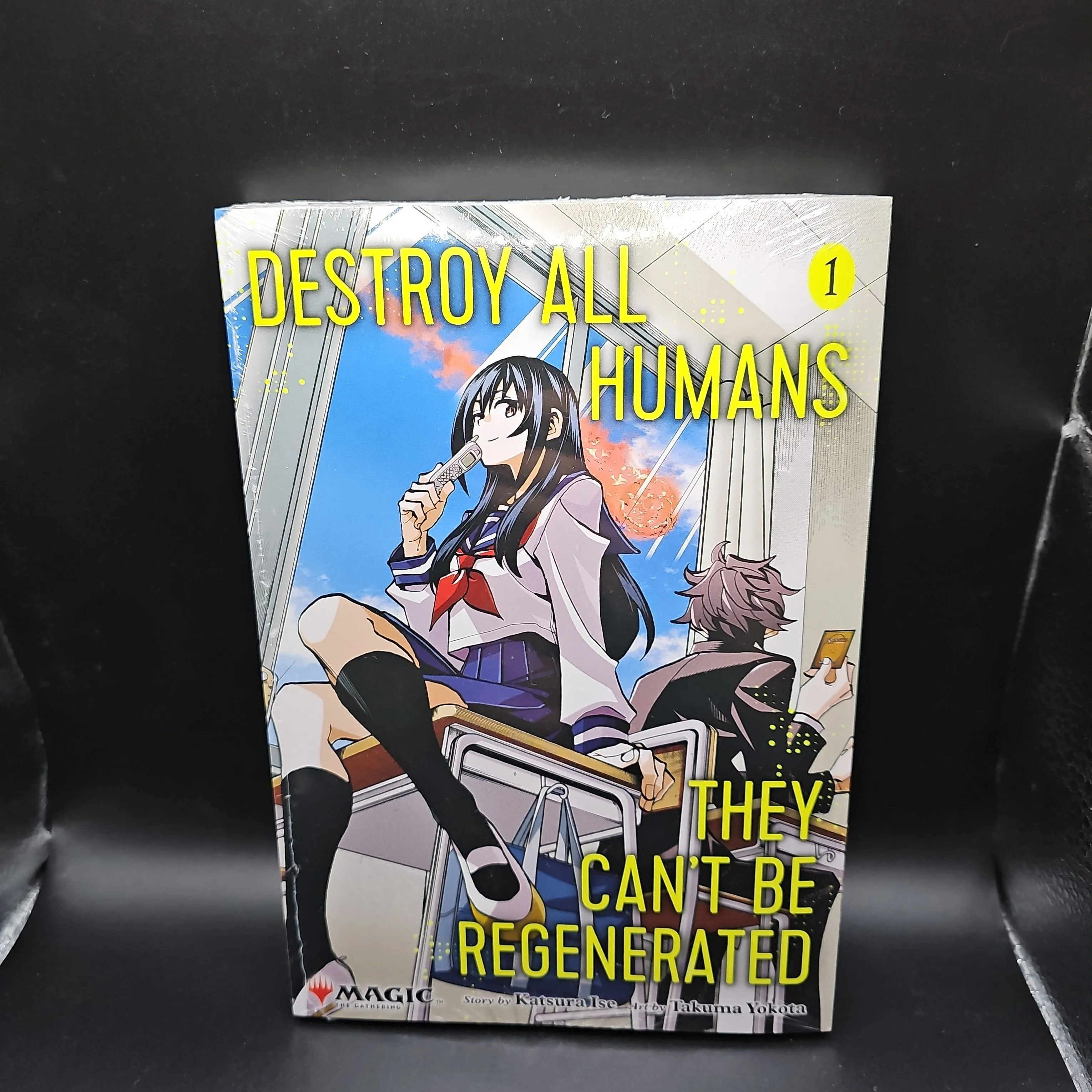 Product image for Destroy All Humans They Can’t Be Regenerated Manga (Sealed) + MTG Card Promo (Sealed)
