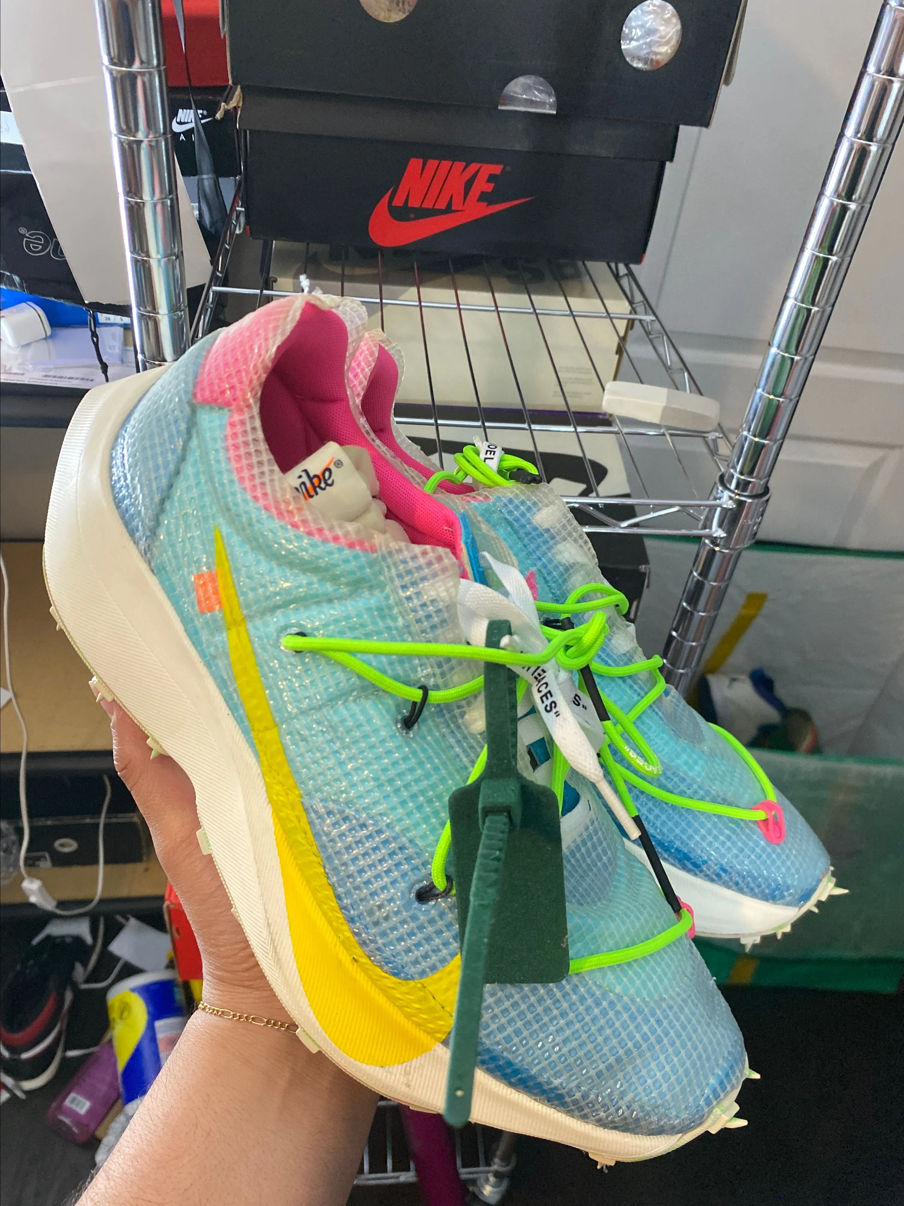 Product image for Size 11.5M - OFF White Nike Vapor Street Mutli Color