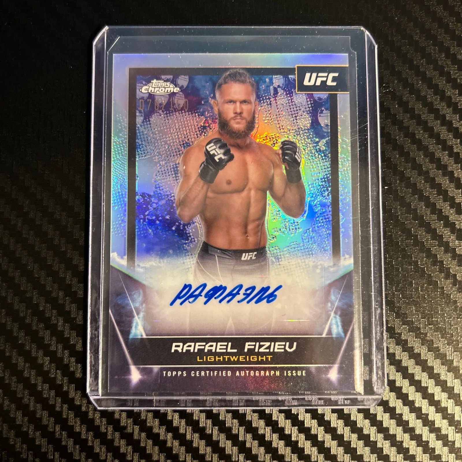 Product image for 2024 Topps Chrome UFC Rafael Fiziev Autograph