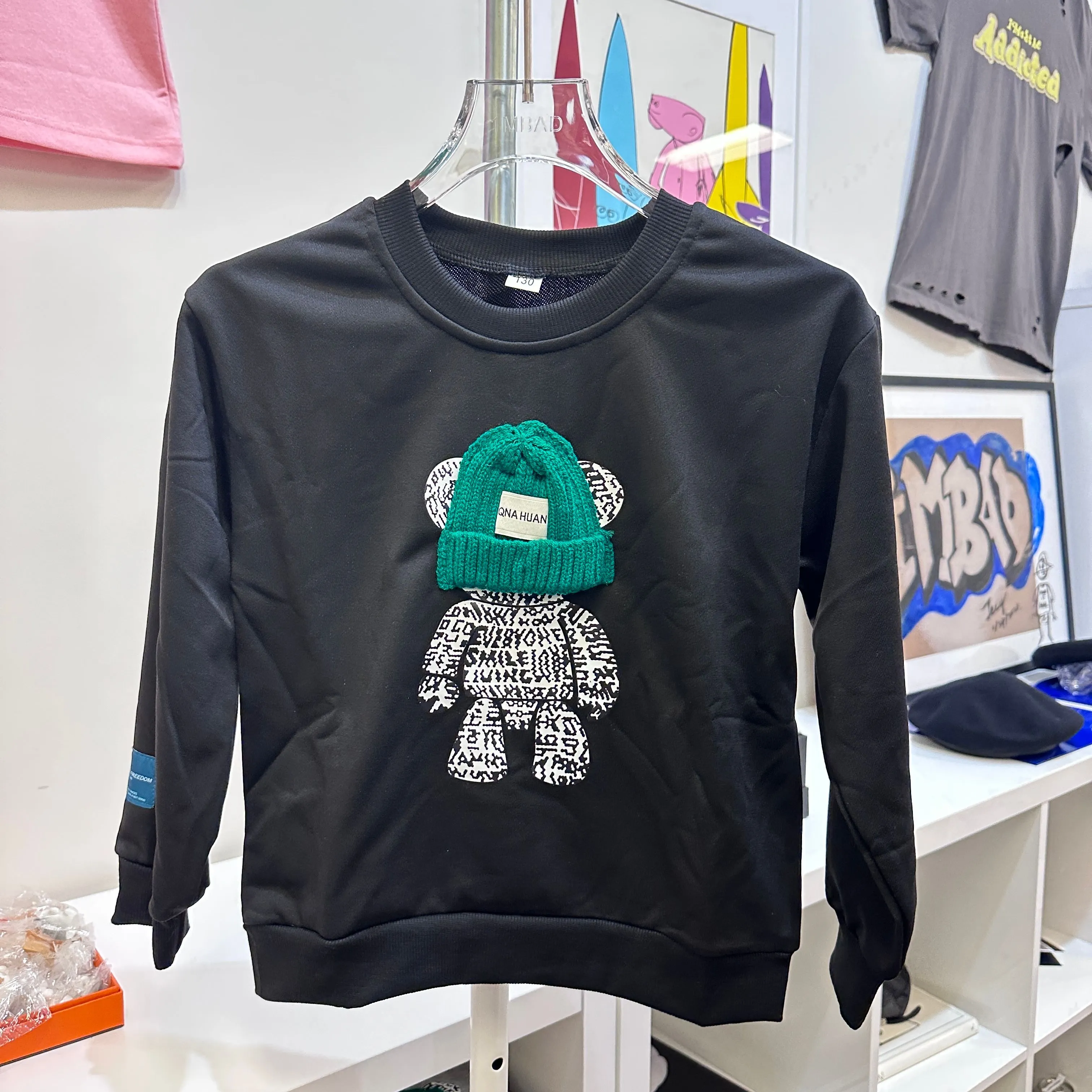 Product image for Cool bear crew neck Black SIZE 7