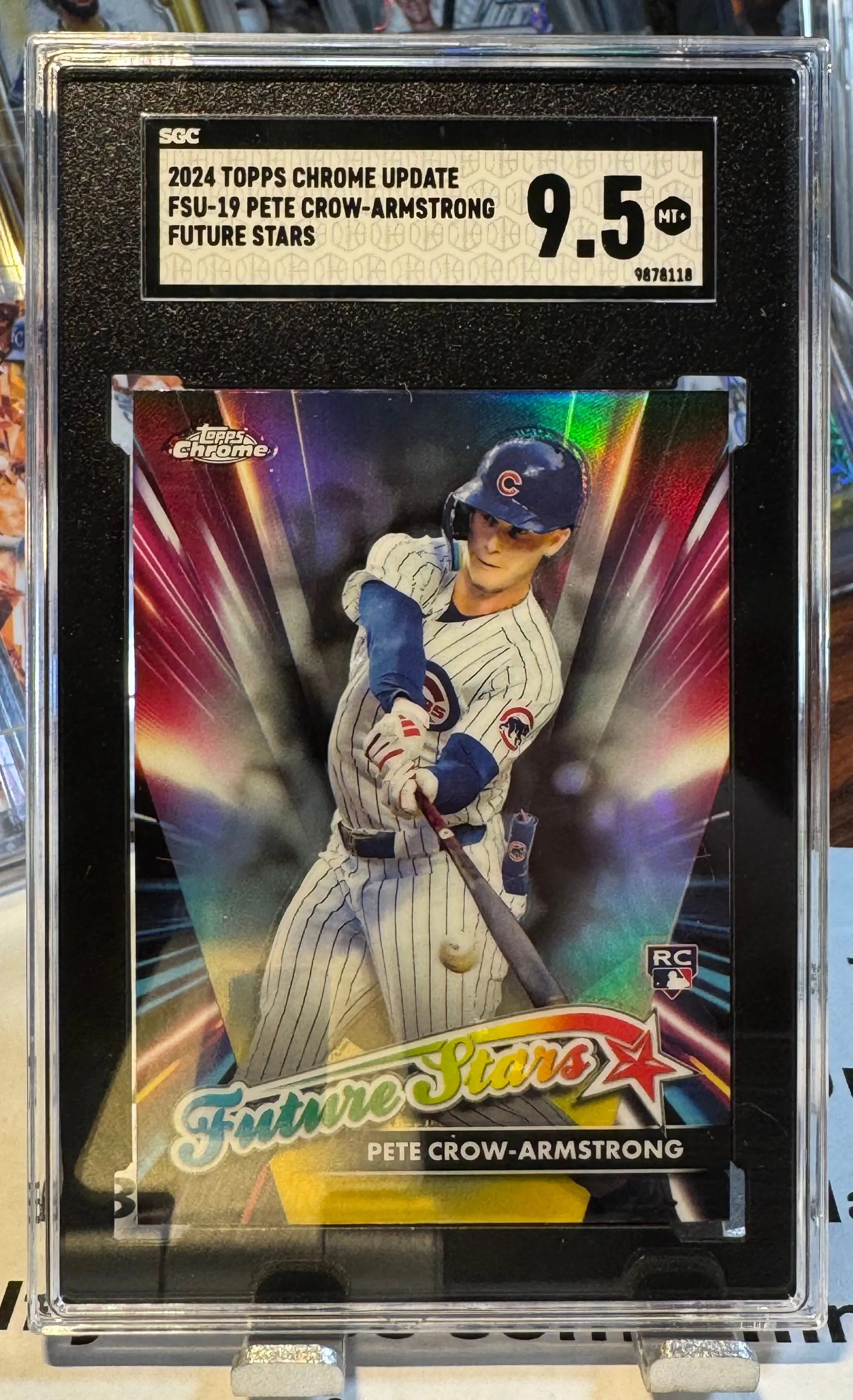 Product image for 2024 Topps Chrome Update Pete Crow-Armstrong SGC Future Stars 9.5