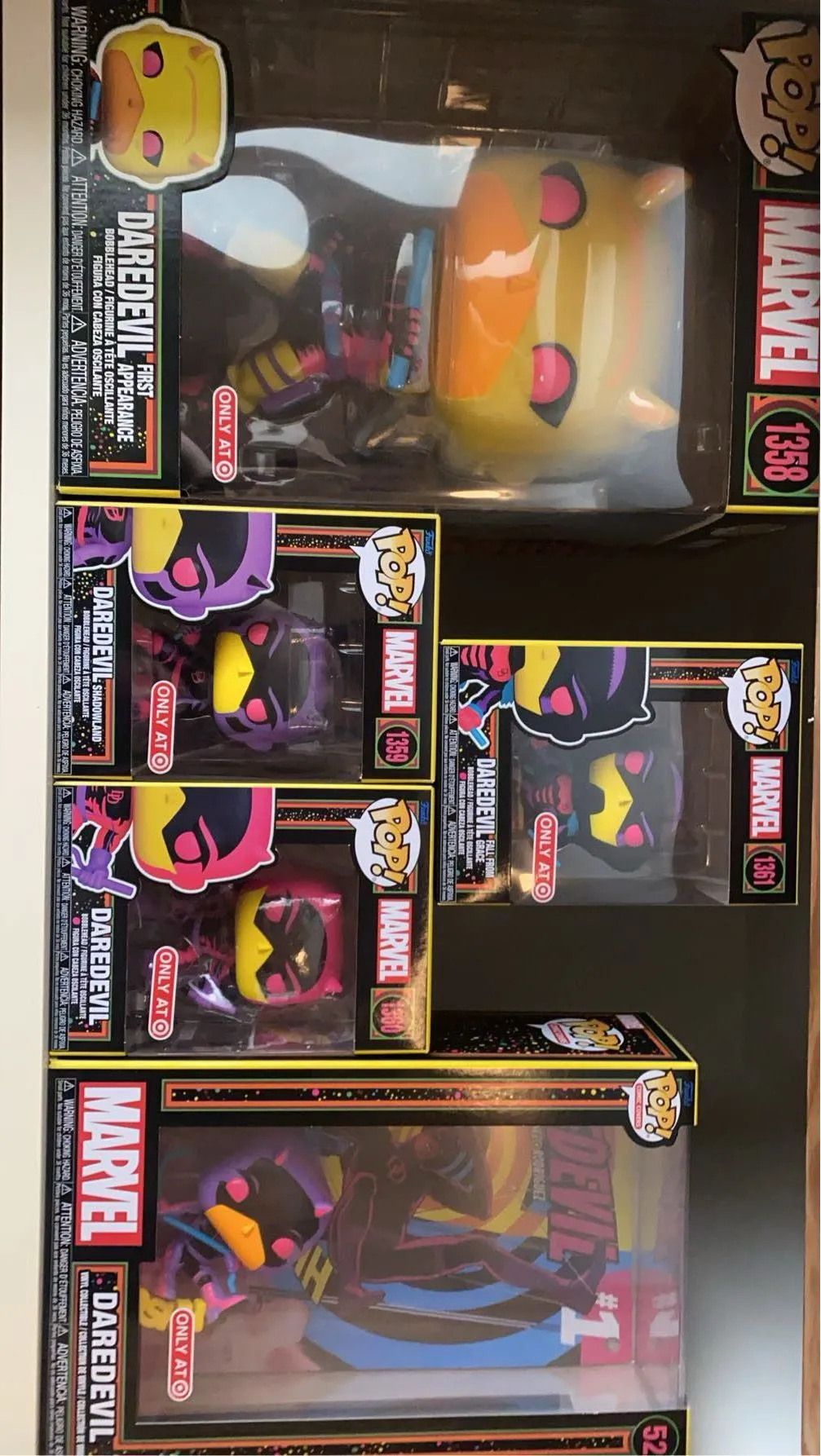 Product image for DAREDEVIL Funko Pop! Set of 5