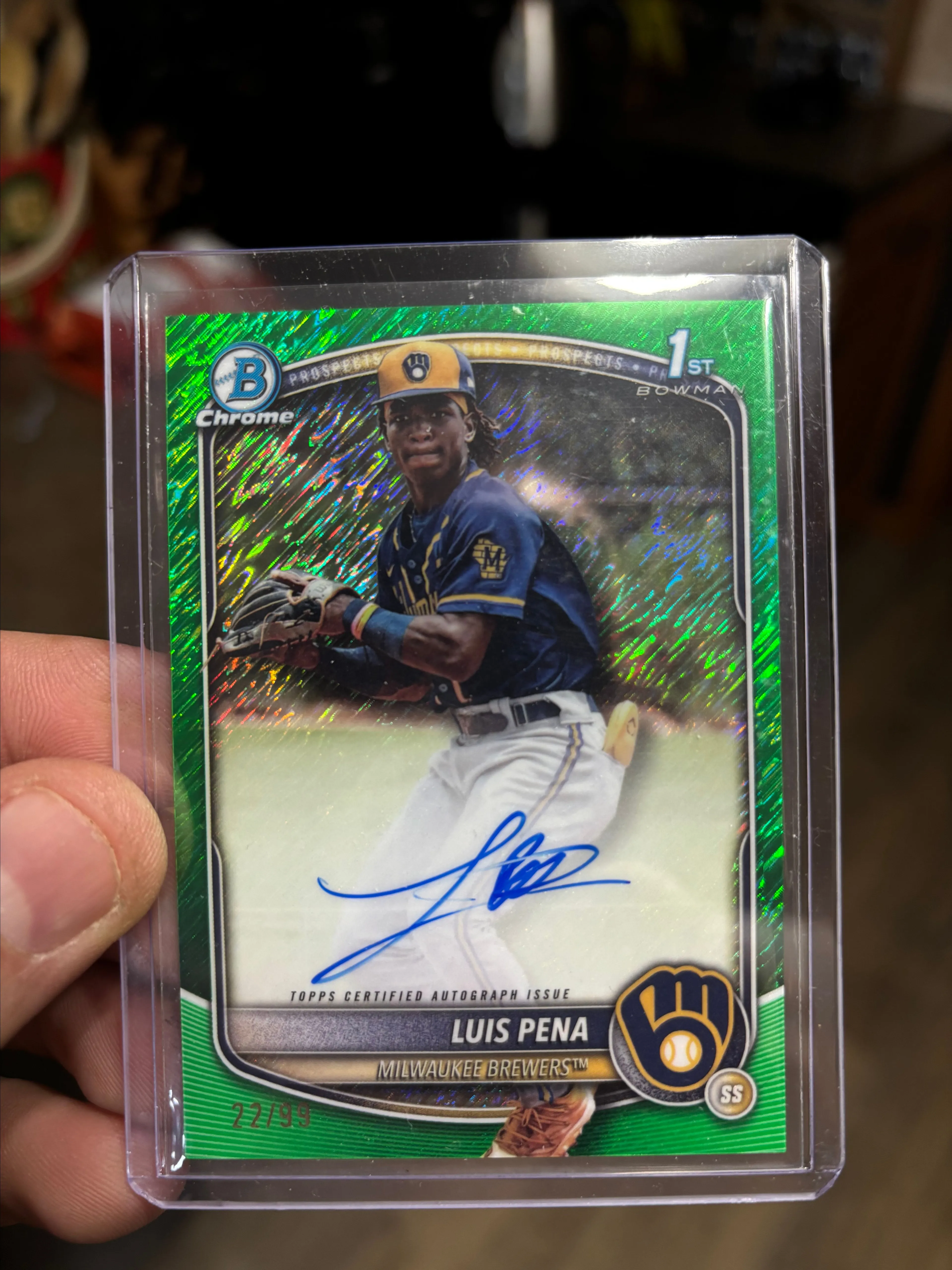 Product image for 2025 Bowman Baseball Luis Pena Auto /99