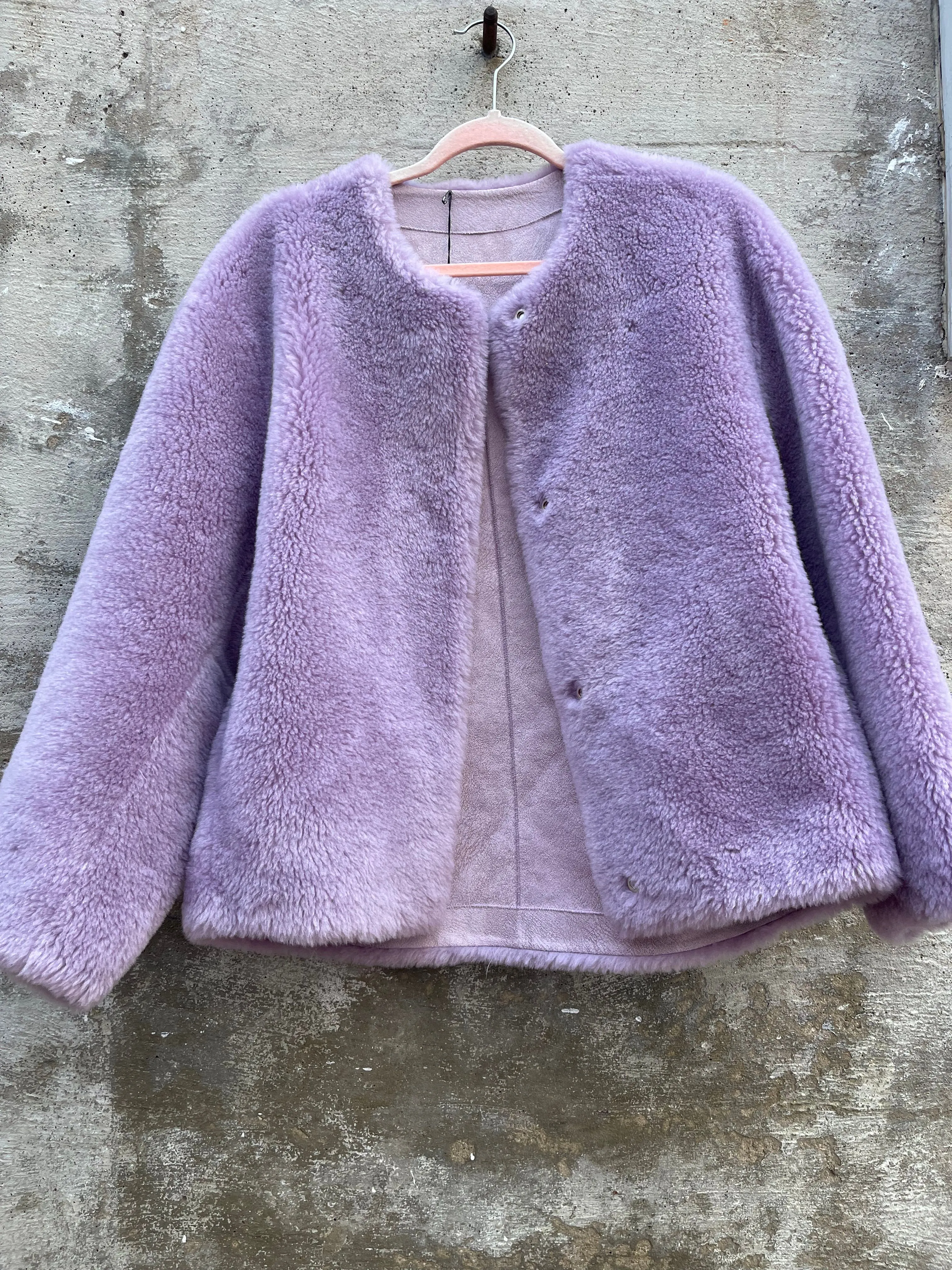 Product image for Lavender Faux Fur Jacket