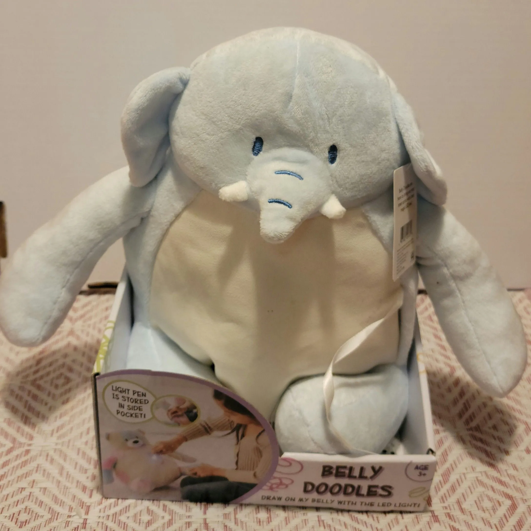 Product image for Belly Doodles blue elephant