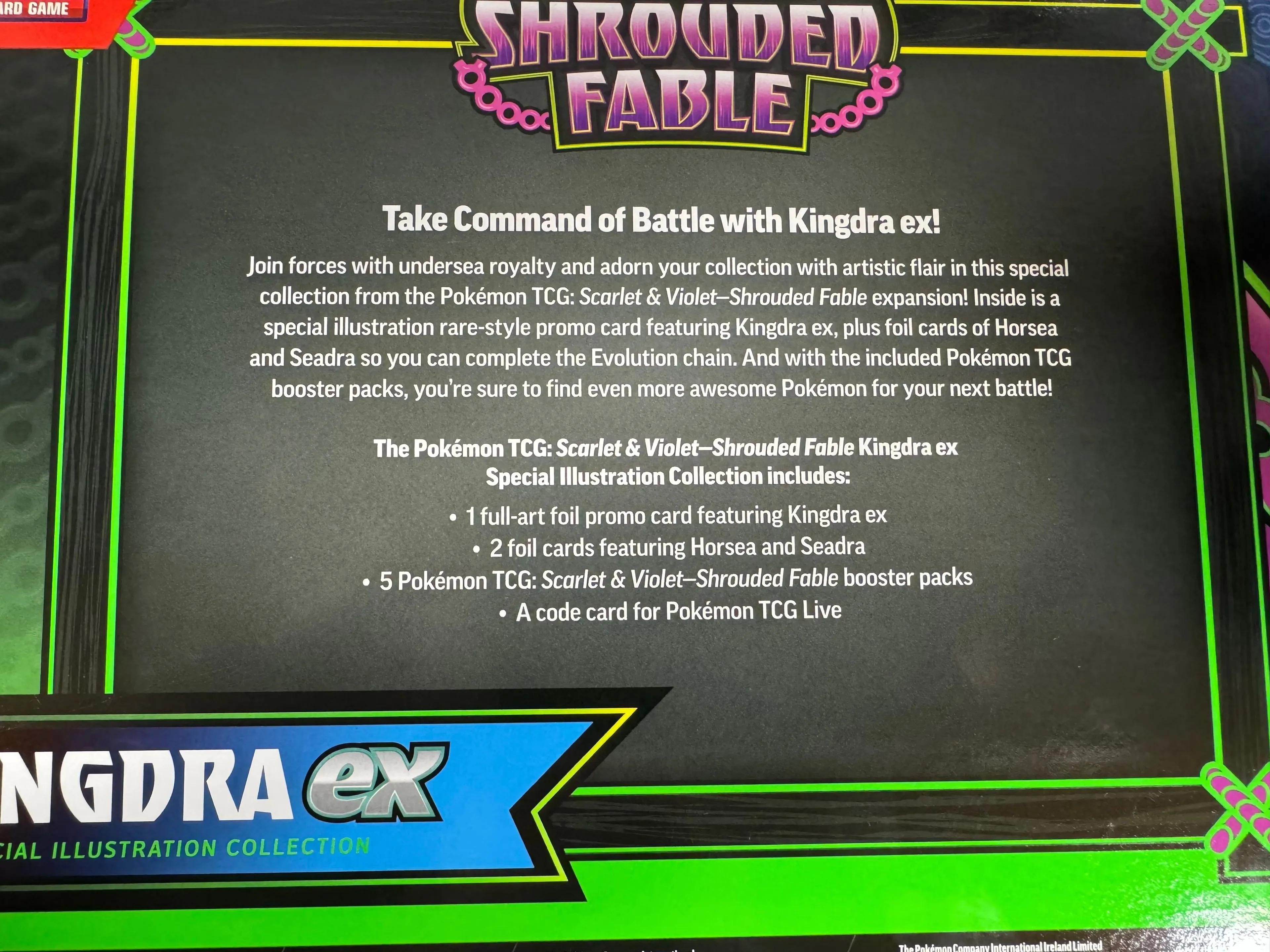 Pokmon Shrouded Fable Kingdra EX Box Special Illustration Collection   Whatnot: Shop, Sell, Connect