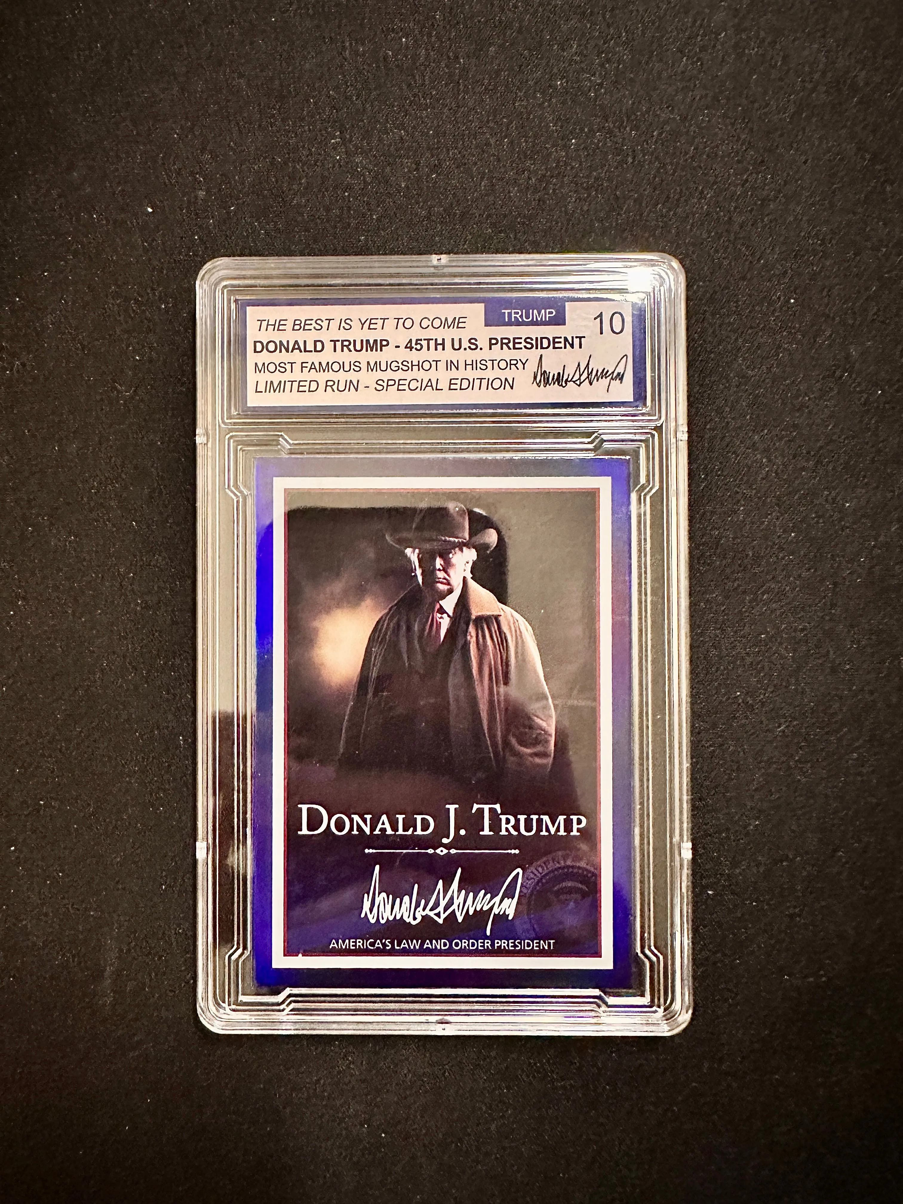 2024 Mugshot Donald Trump Card Grade 10 Limited Edition Auto UA #1   Whatnot: Shop, Sell, Connect