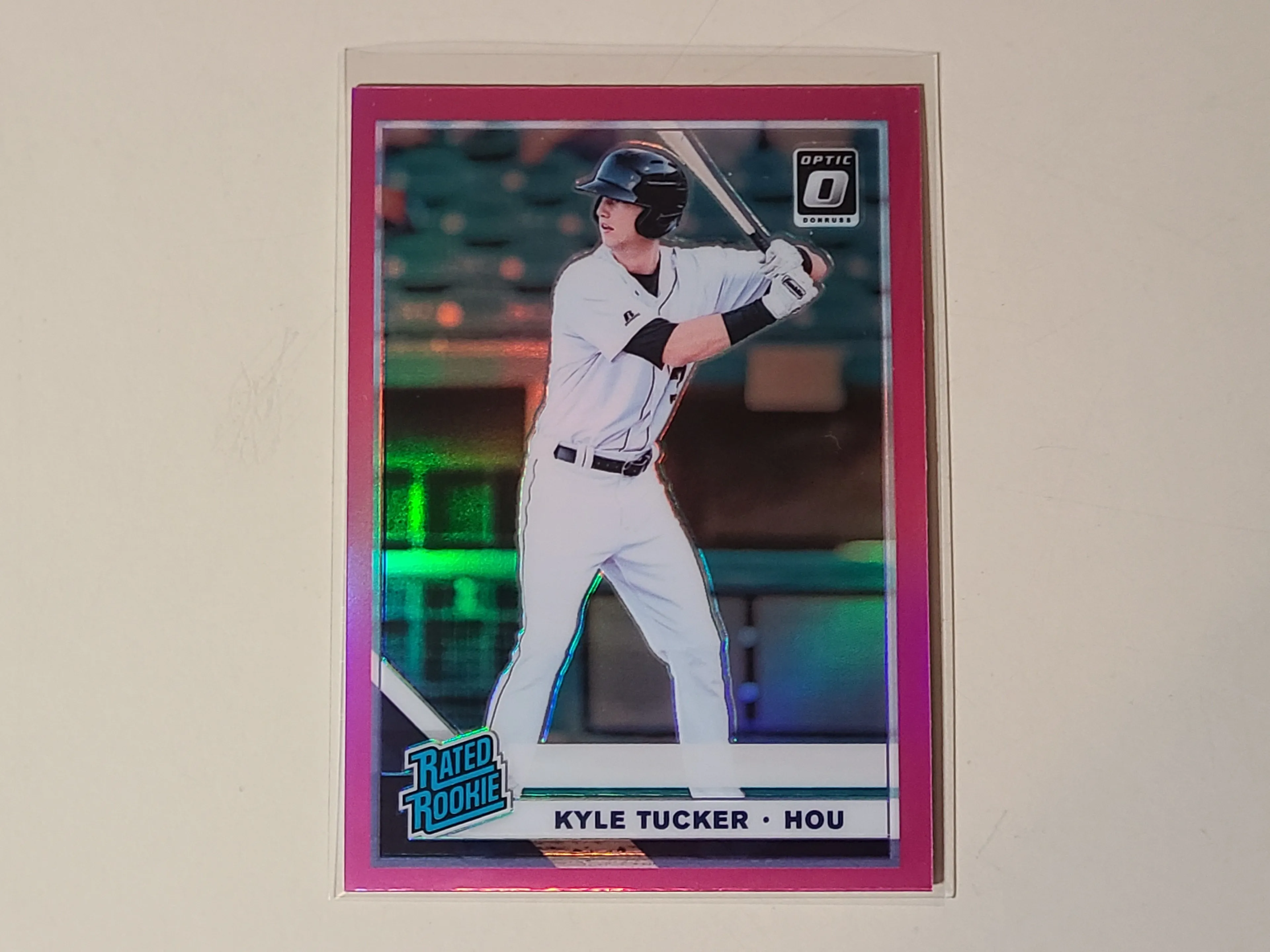 Product image for Kyle Tucker 2019 Donruss Optic Pink Prizm Rated Rookie
