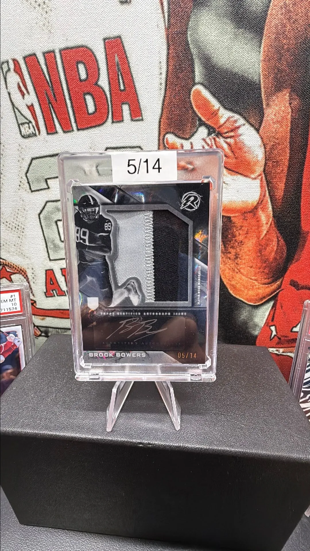 Product image for Brock Bowers Resurgence rookie auto patch 5/14