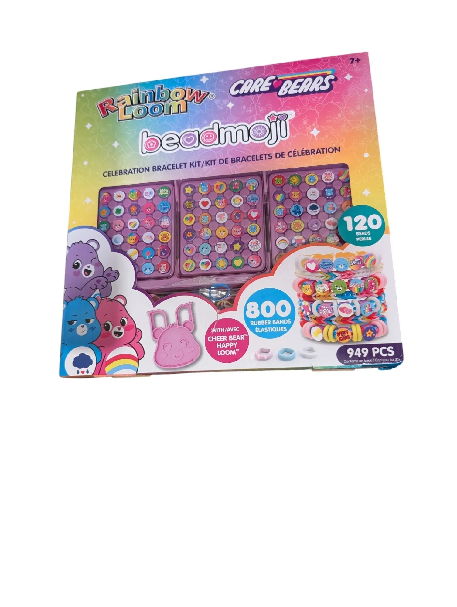 Product image for Care Bears Rainbow Loom Beadmoji Celebration Bracelet Kit