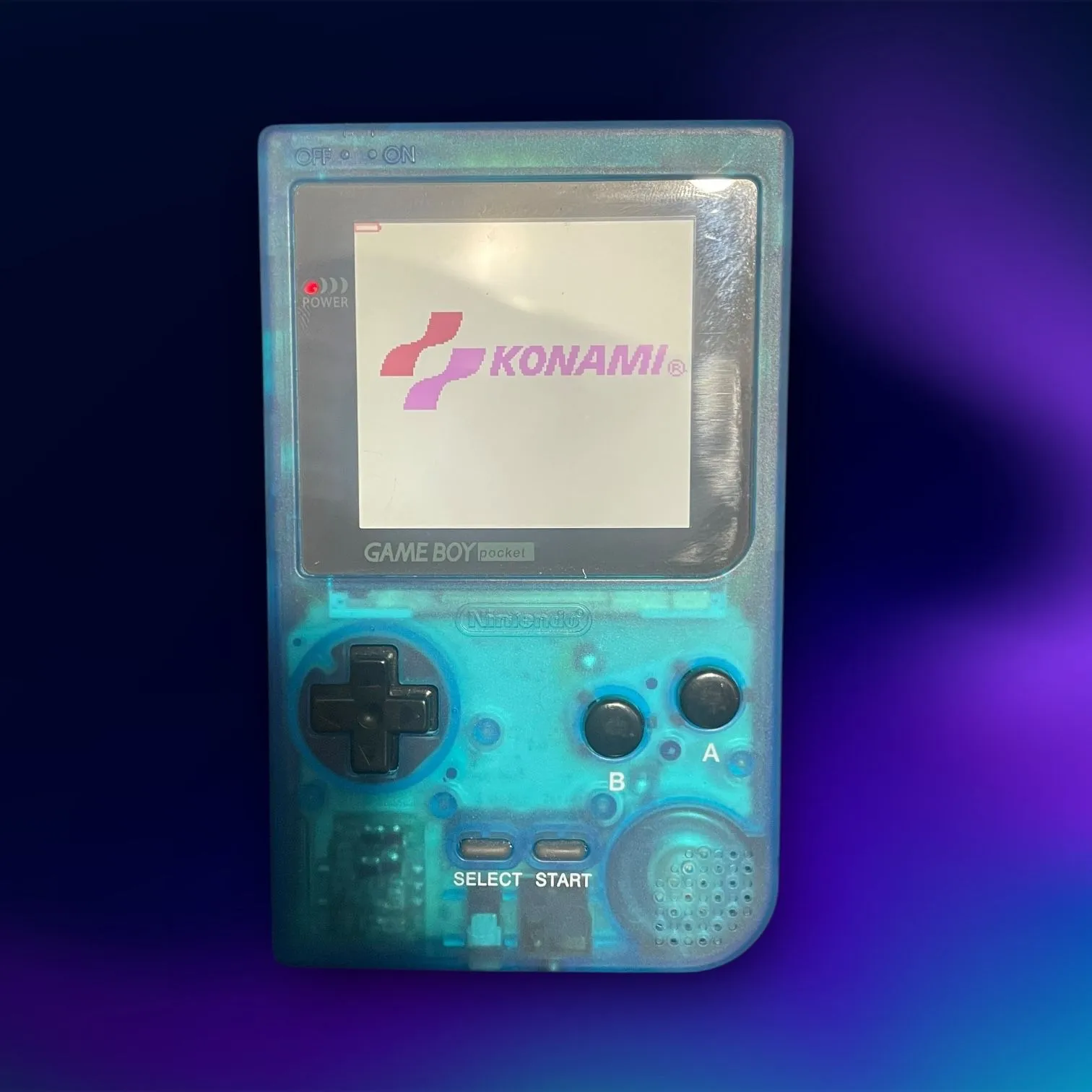 Product image for Game Boy Pocket W/ IPS Screen and Clear Blue Shell