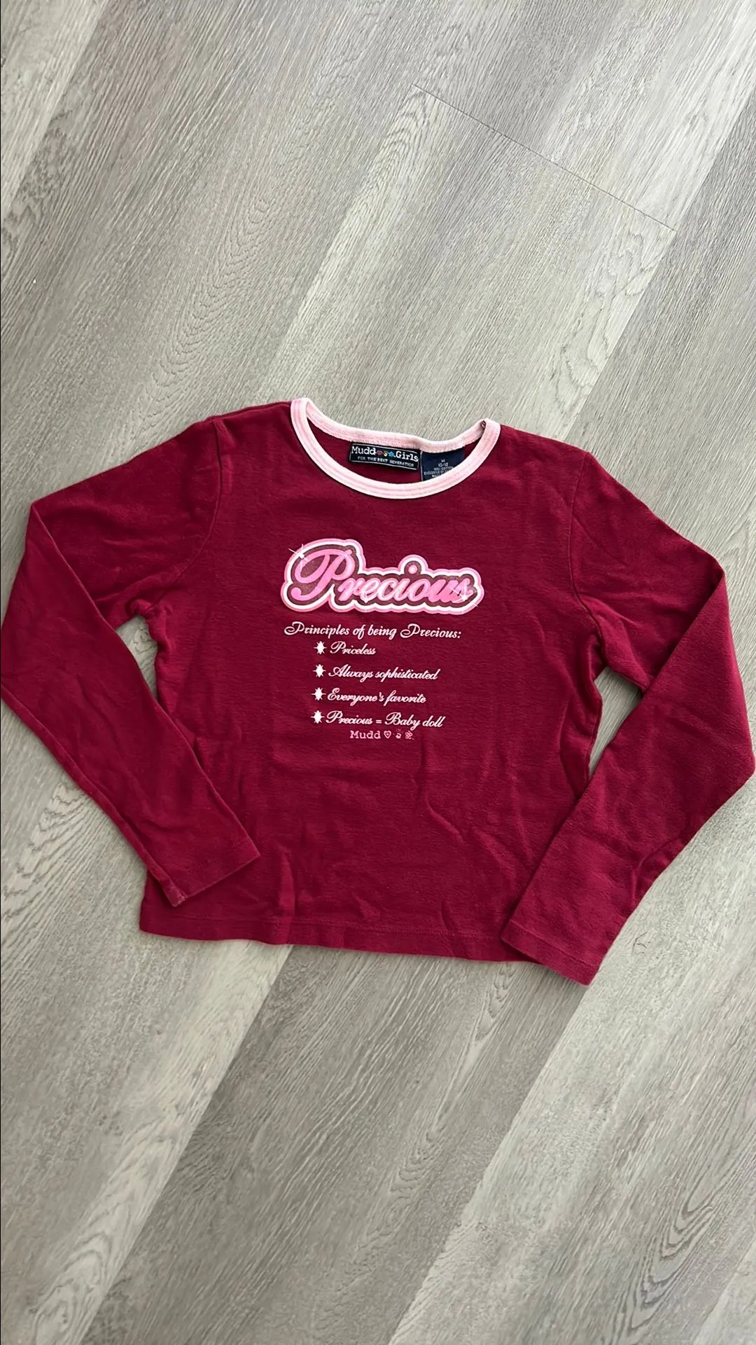 Product image for 9 "precious" mudd long sleeve