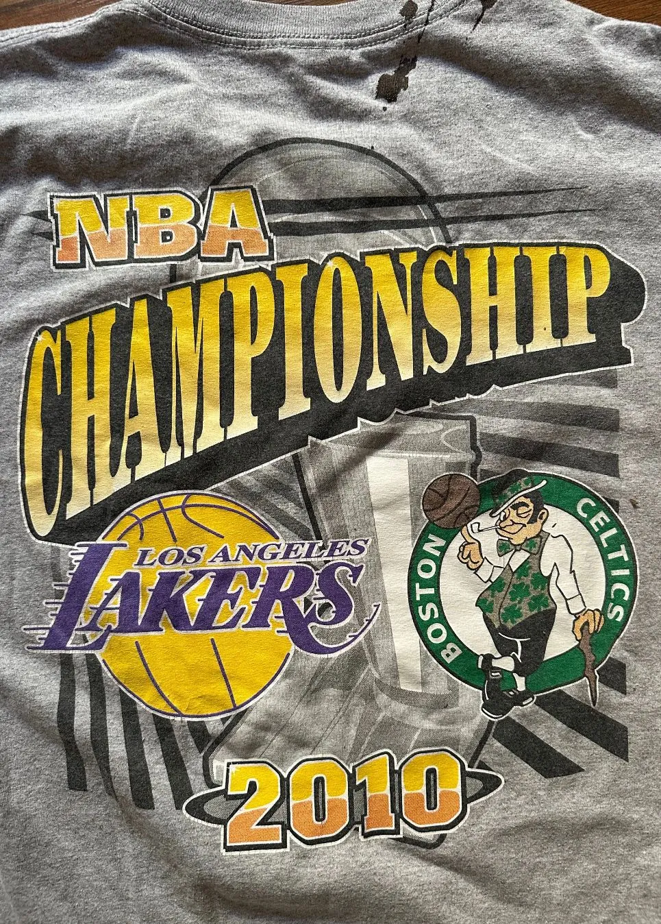 Product image for Lakers Celtics 2010 Championship Shirt Large