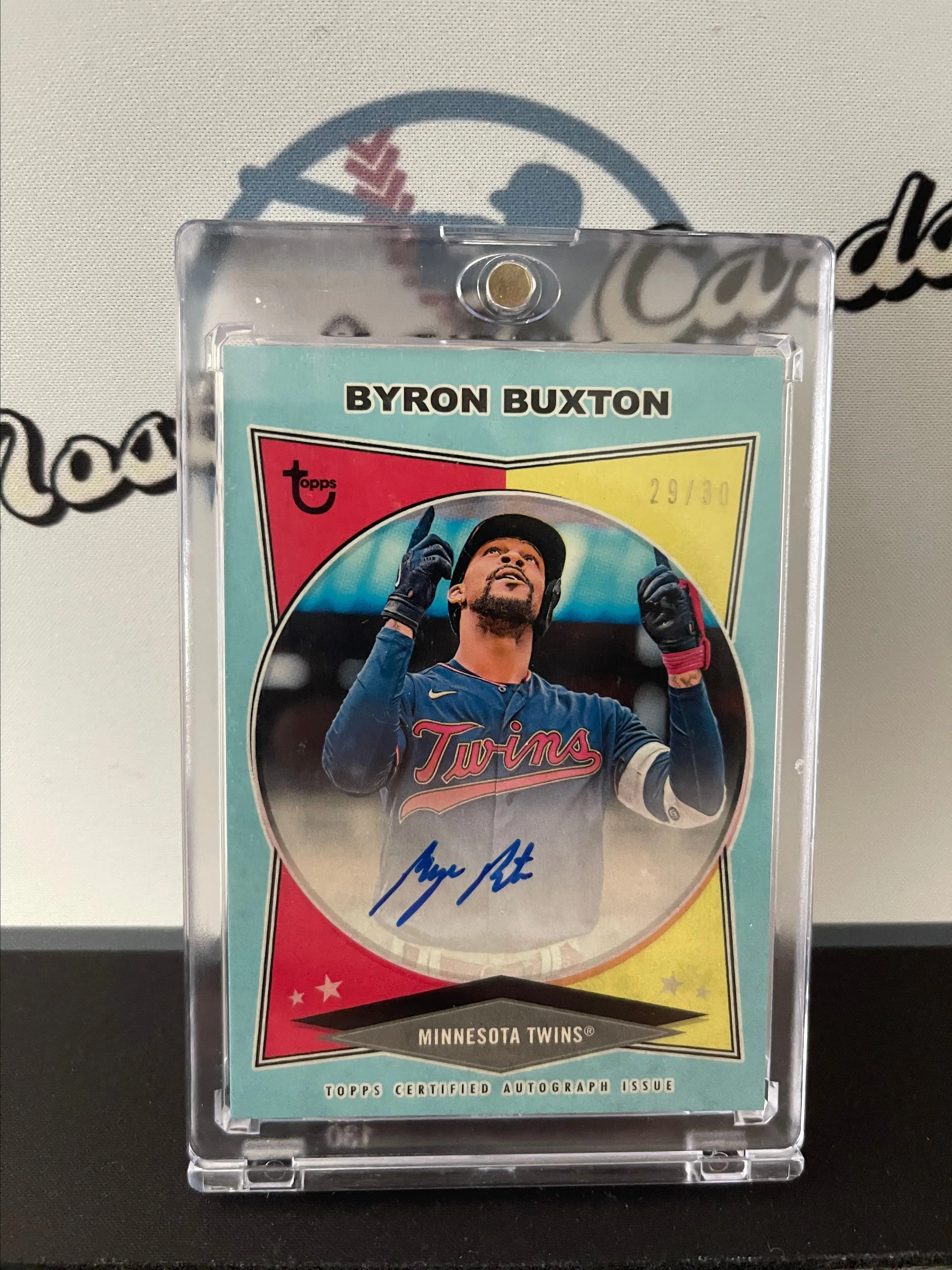 Product image for Byron Buxton 2023 Topps Brooklyn Collection <29/30 Auto> MIN Twins