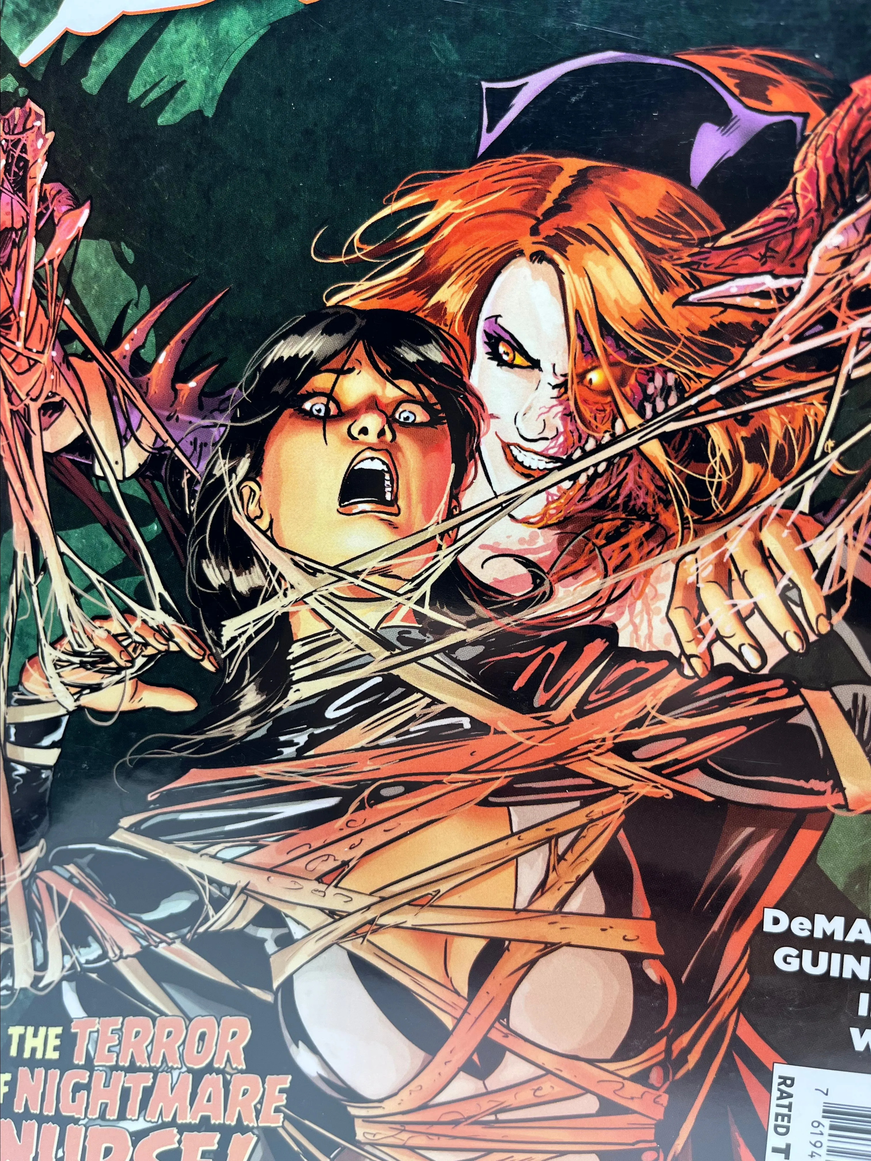 Product image for 2014 Justice League Dark #31 Zatanna/Nightmare Nurse Cover, Written by J.M. DeMatteis, Art by Andres Guinaldo