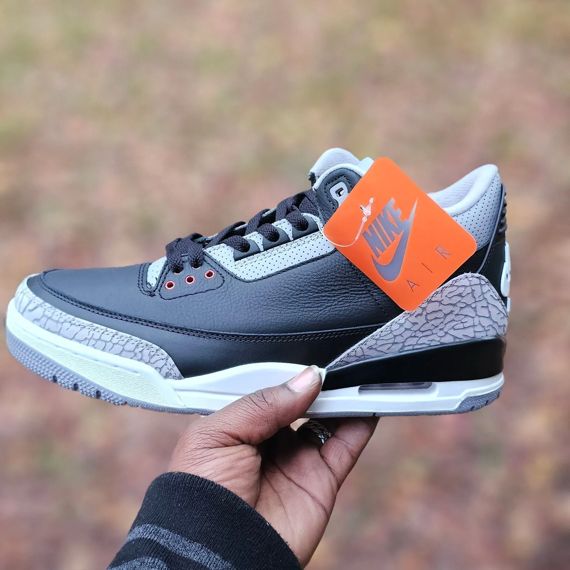 Product image for Jordan 3 black cement 2024