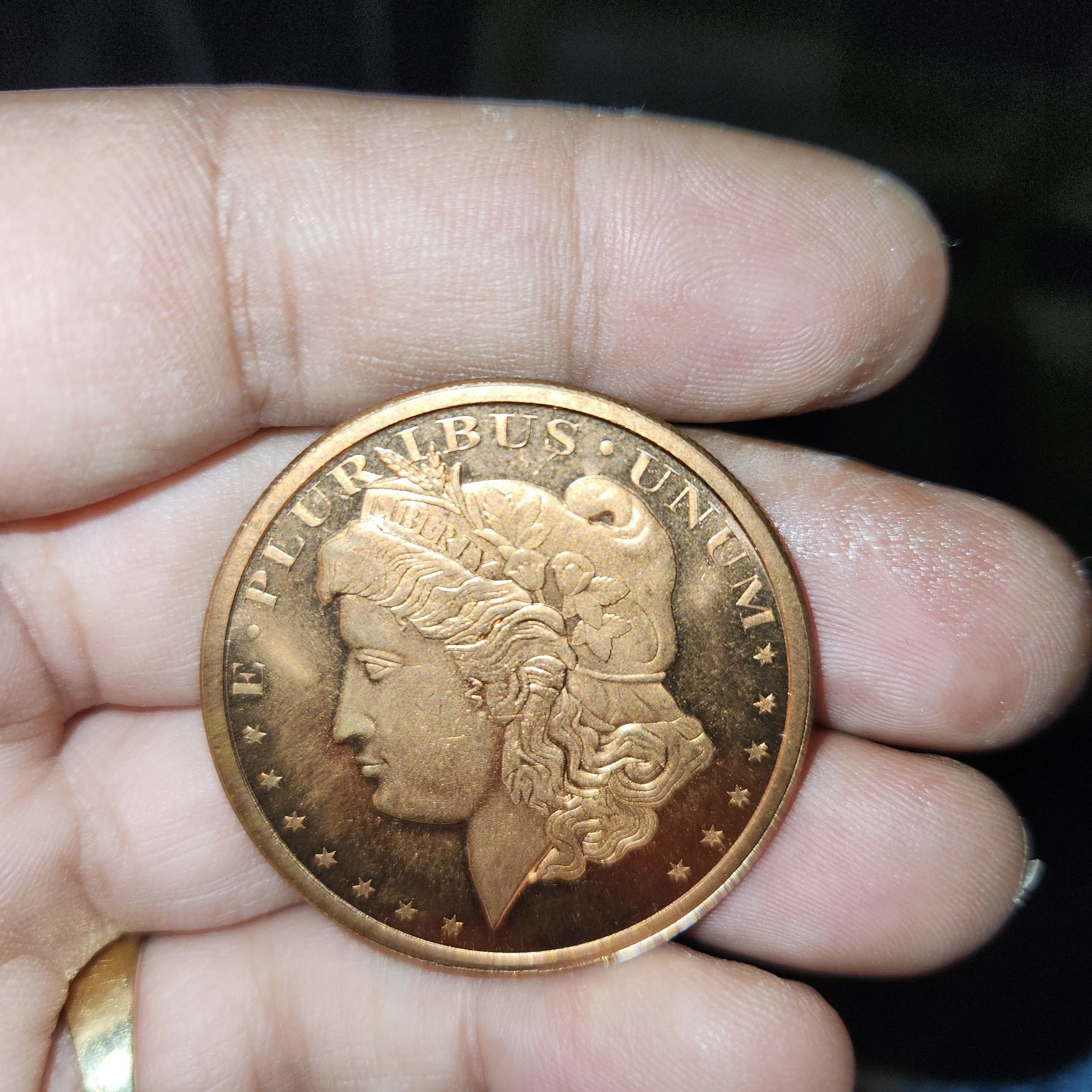 Product image for 1 oz. .999 Fine Copper Round (Morgan Dollar)